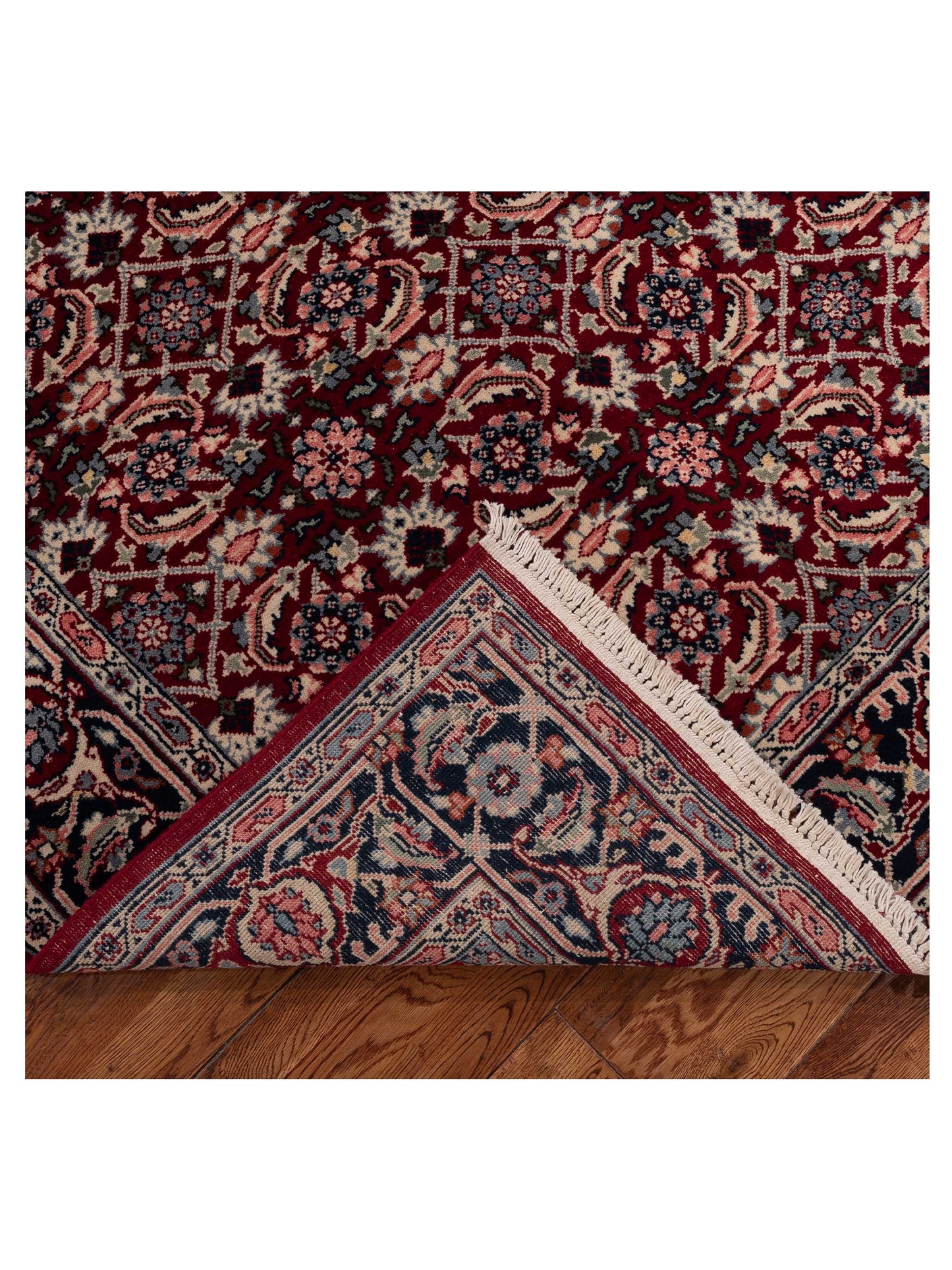 Ladik 147782 Red Navy 5.4x7.11 Hand Knotted Rug