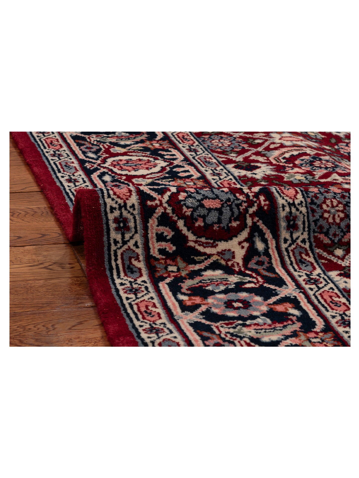 Ladik 147782 Red Navy 5.4x7.11 Hand Knotted Rug