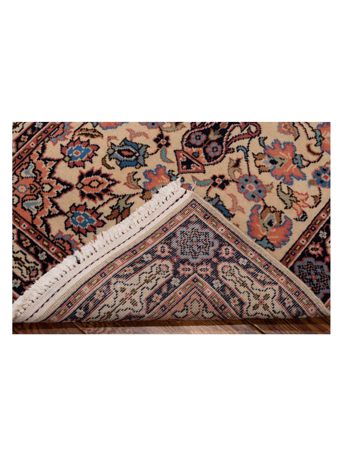 Ladik 147784 Ivory Black 2.8x9.9 Hand Knotted Rug