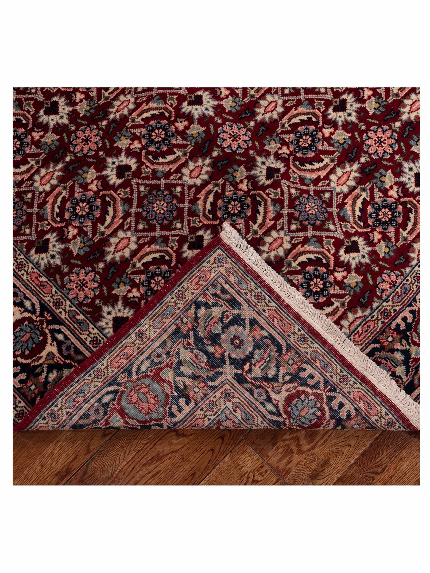 Ladik 147787 Red Navy 5.4x8 Hand Knotted Rug