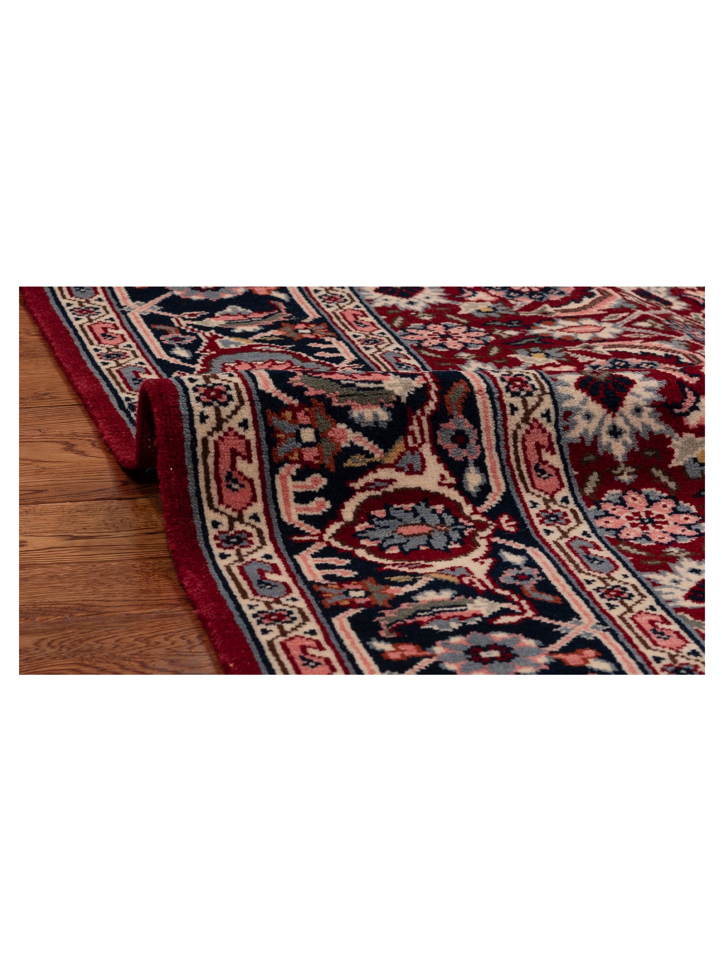 Ladik 147787 Red Navy 5.4x8 Hand Knotted Rug