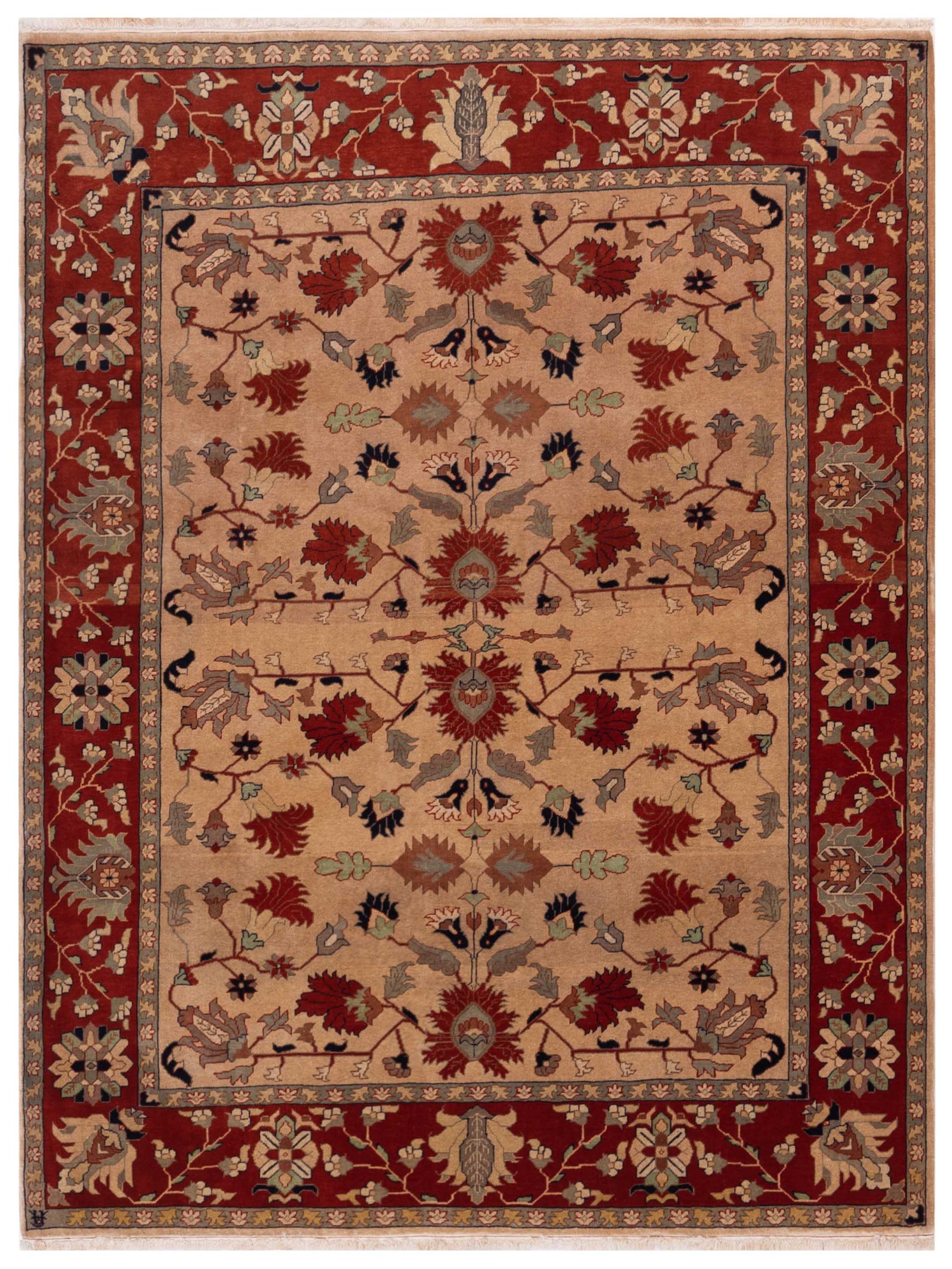 Pasha Elvan  Beige Rust Traditional