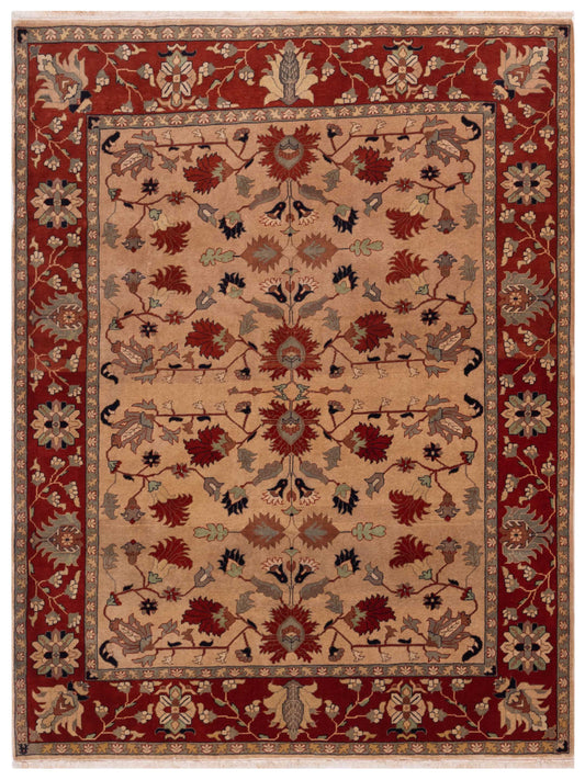 Pasha Elvan  Beige Rust Traditional