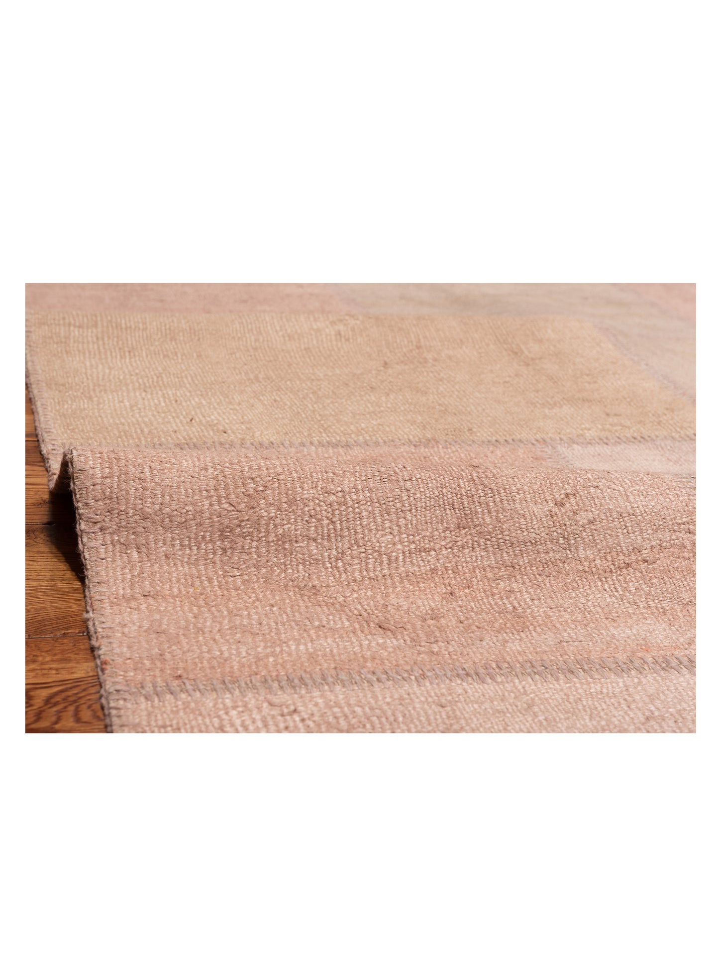 Turkish Vestige Patchwork 147796 Pink Pink 8.3x9.10 Hand Knotted Rug