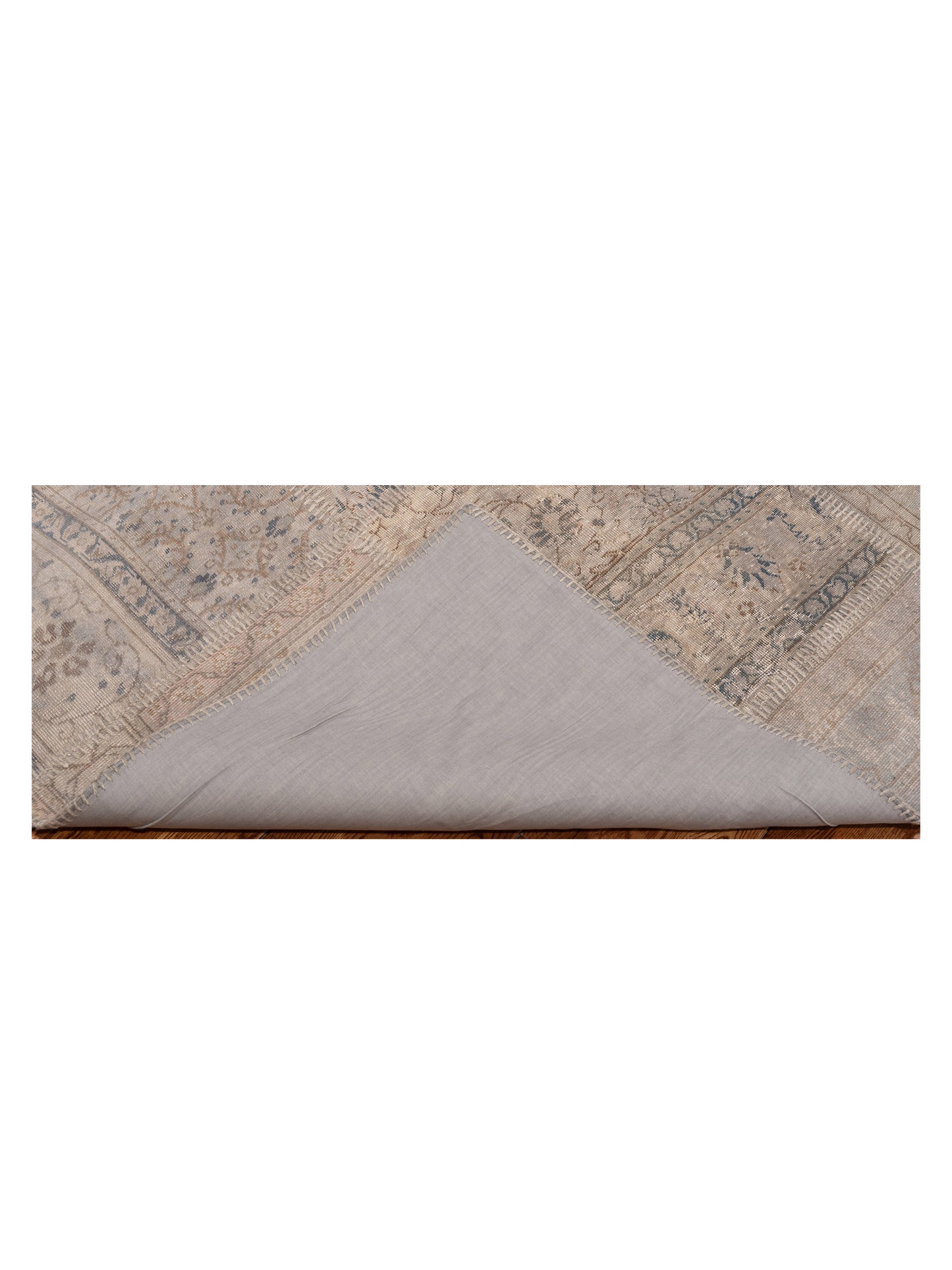 Turkish Vestige Patchwork 147813 Gray Gray 10x14 Hand Knotted Rug