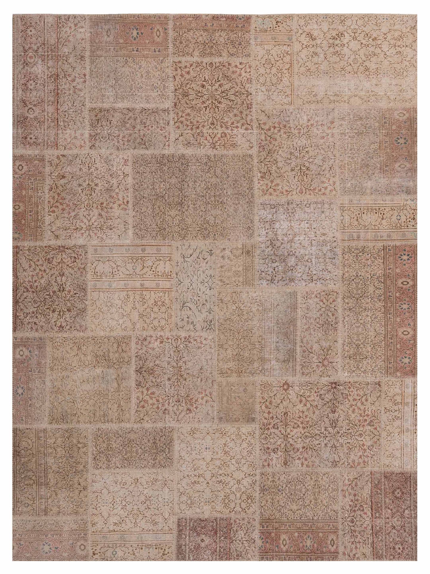 Pasha Turkish Vestige Patchwork Beige Beige Contemporary