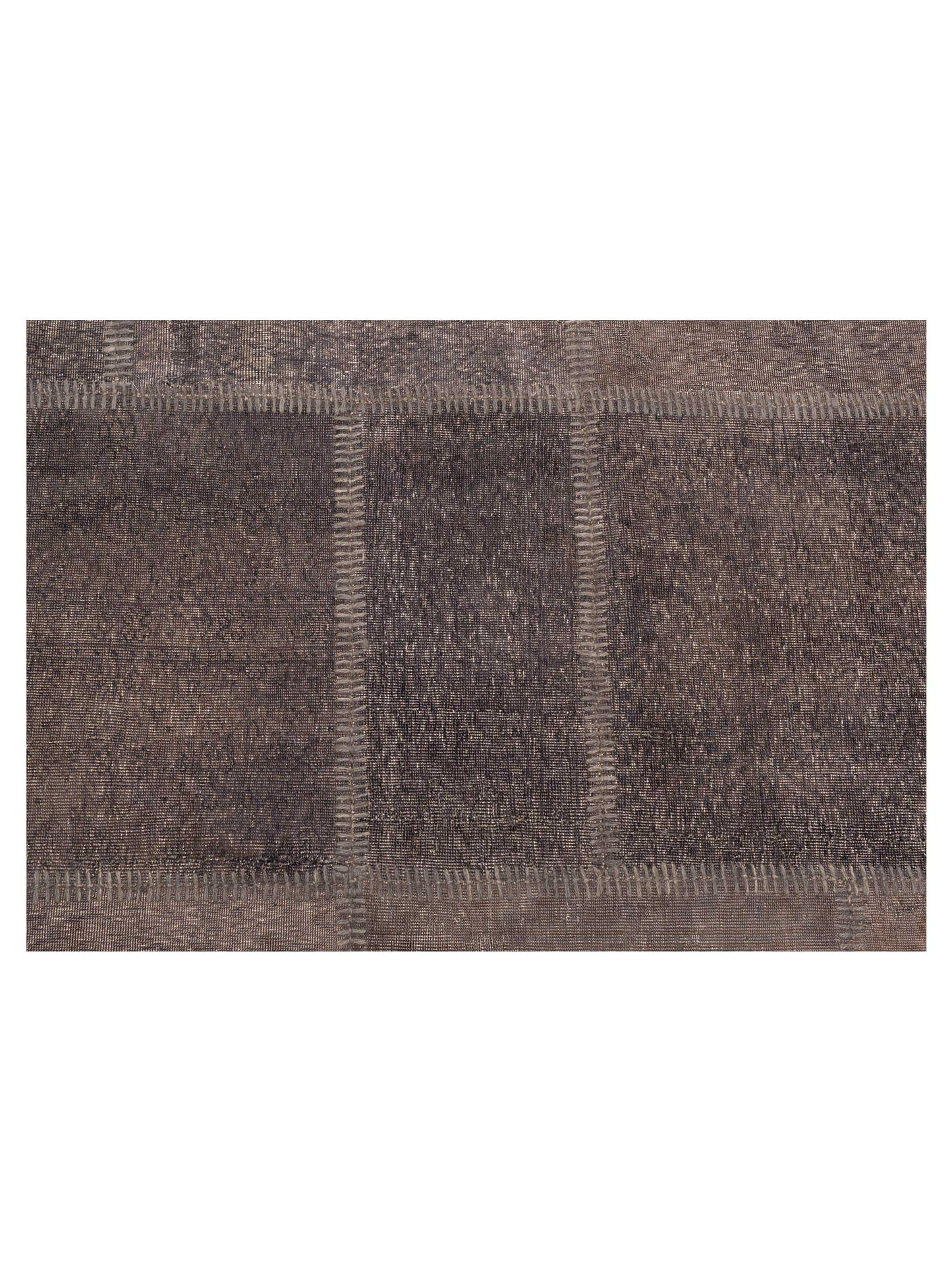 Turkish Vestige Patchwork 147816 Gray Gray 9x12 Hand Knotted Rug