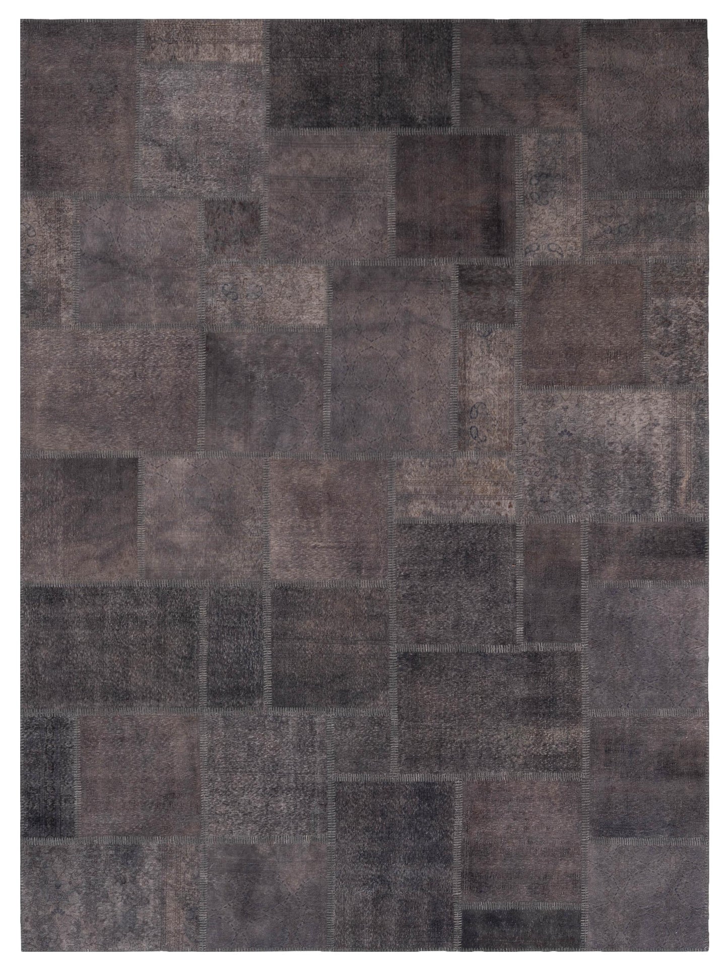 Pasha Turkish Vestige Patchwork Gray Gray Contemporary
