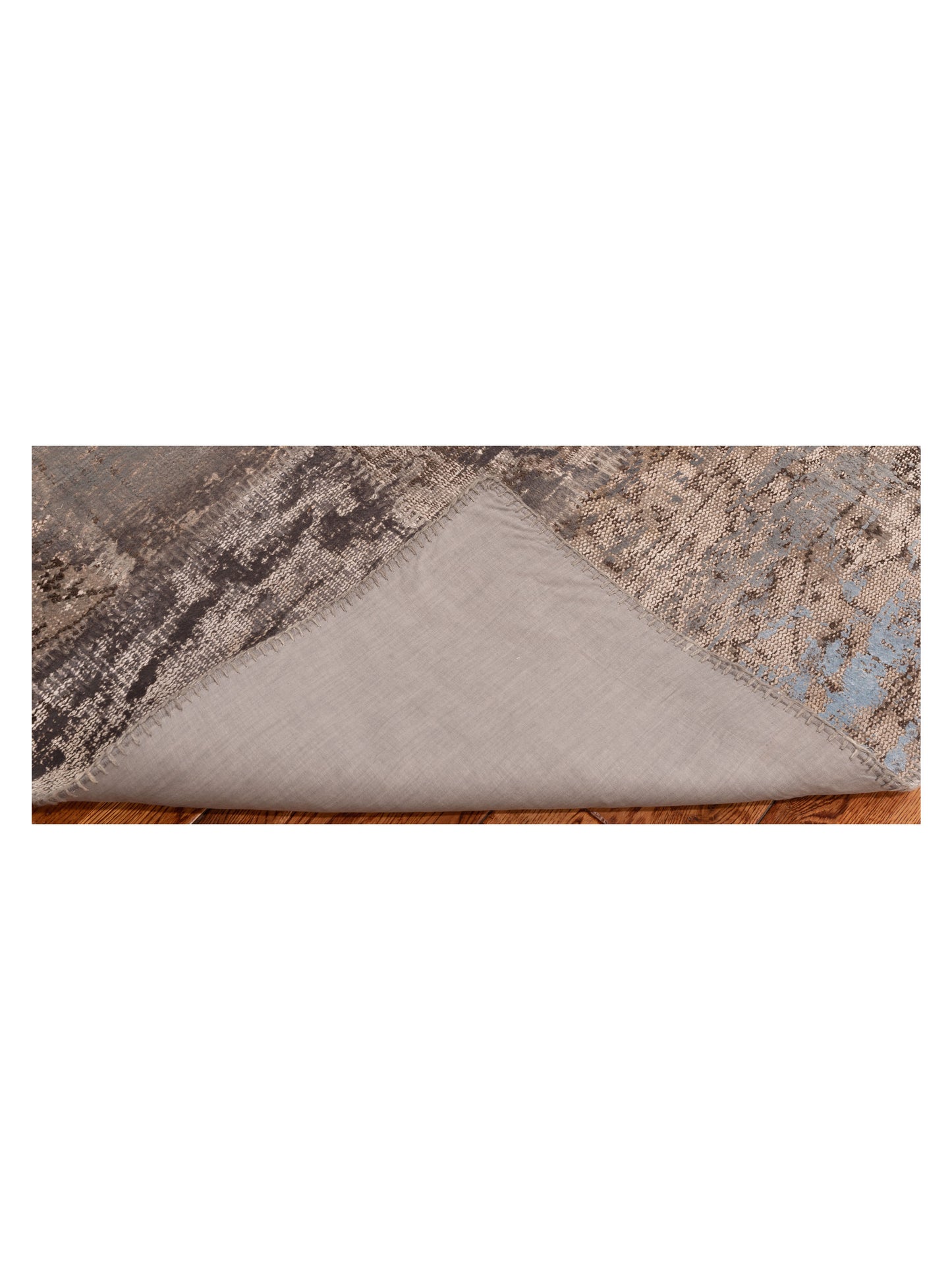 Turkish Vestige Patchwork 147822 Gray Gray 5.7x7.10 Hand Knotted Rug