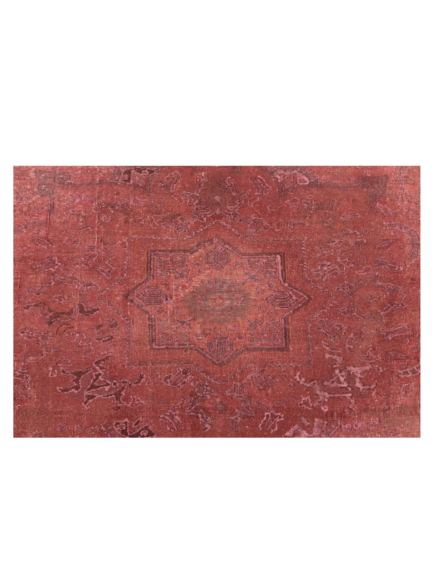 Vintage 147827 Pink Pink 6.6x9.4 Hand Knotted Rug