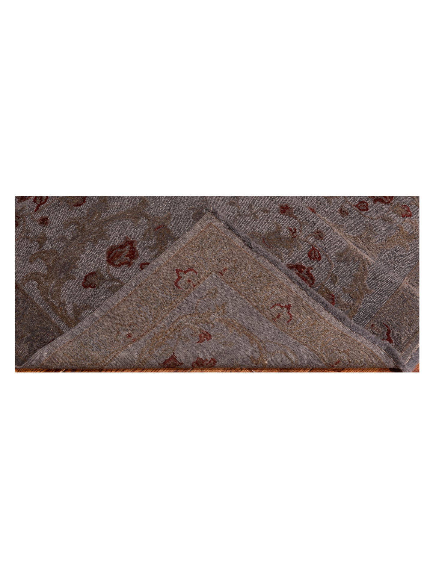 Vintage 147835 Gray Gray 5.8x7.10 Hand Knotted Rug