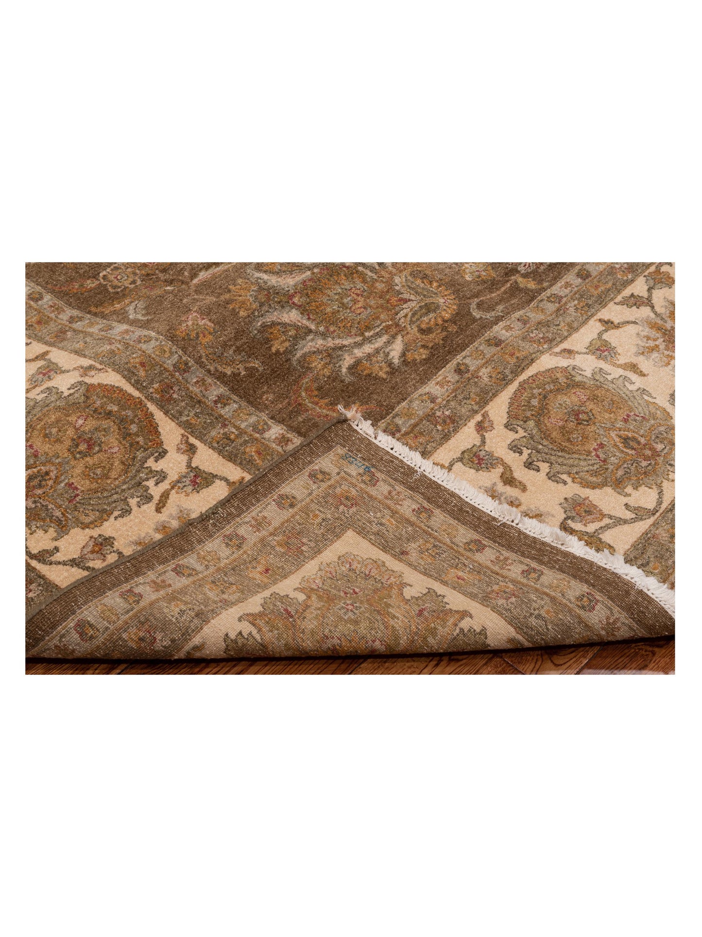 Haji Jalili 147842 Brown Ivory 9.1x12 Hand Knotted Rug