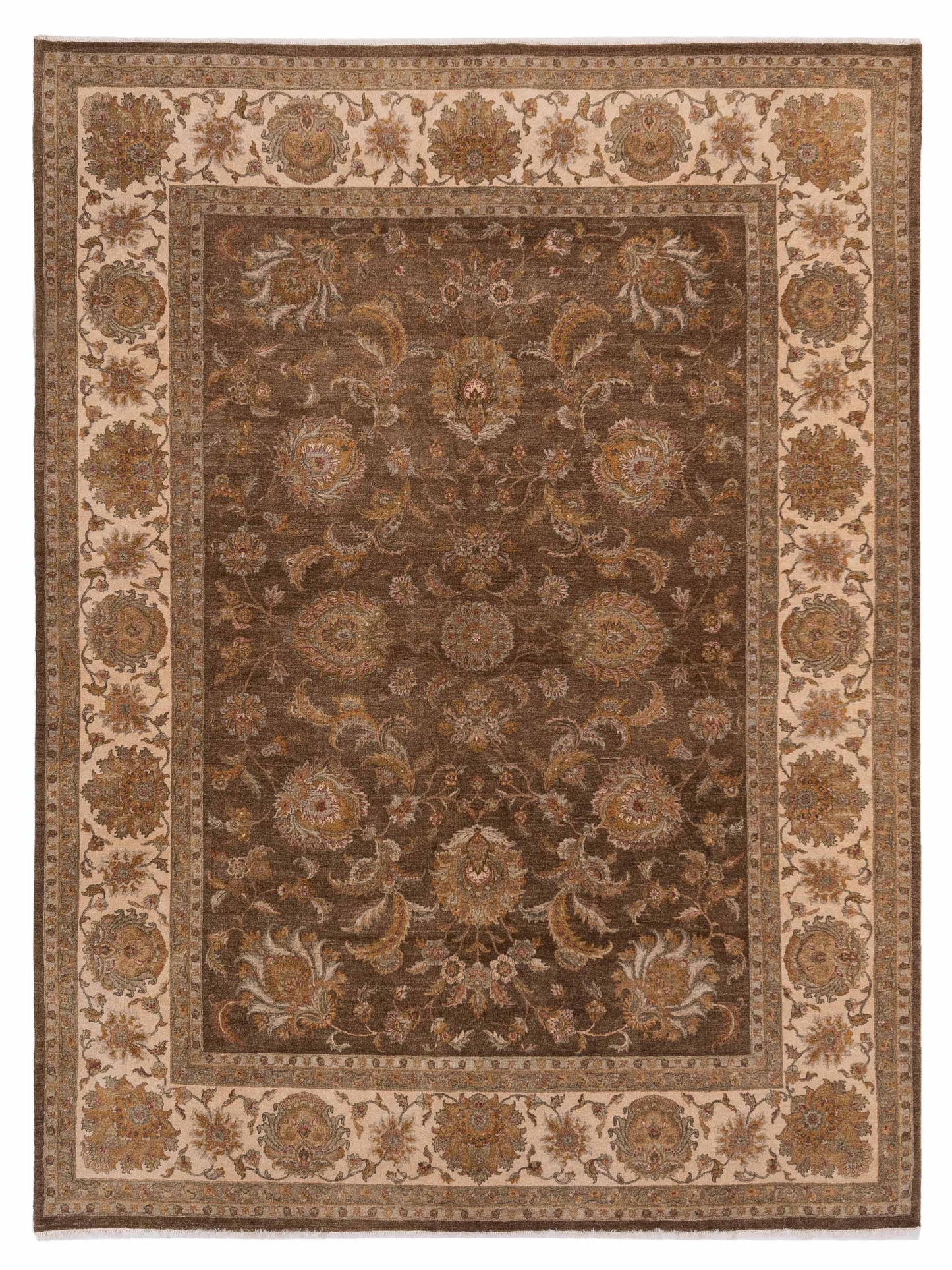 Rajpur Haji Jalili Brown Ivory Traditional