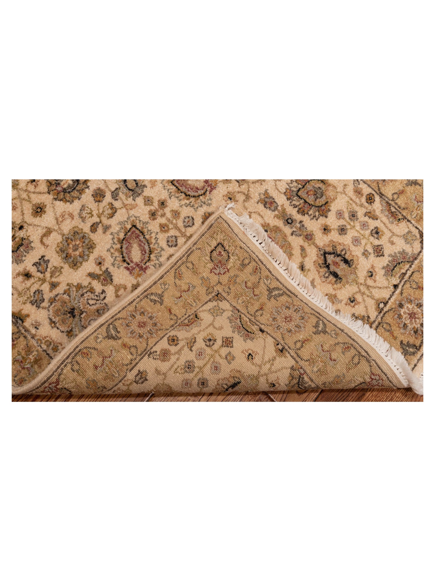 Haji Jalili 147843 Ivory Gold 2.6x16.11 Hand Knotted Rug