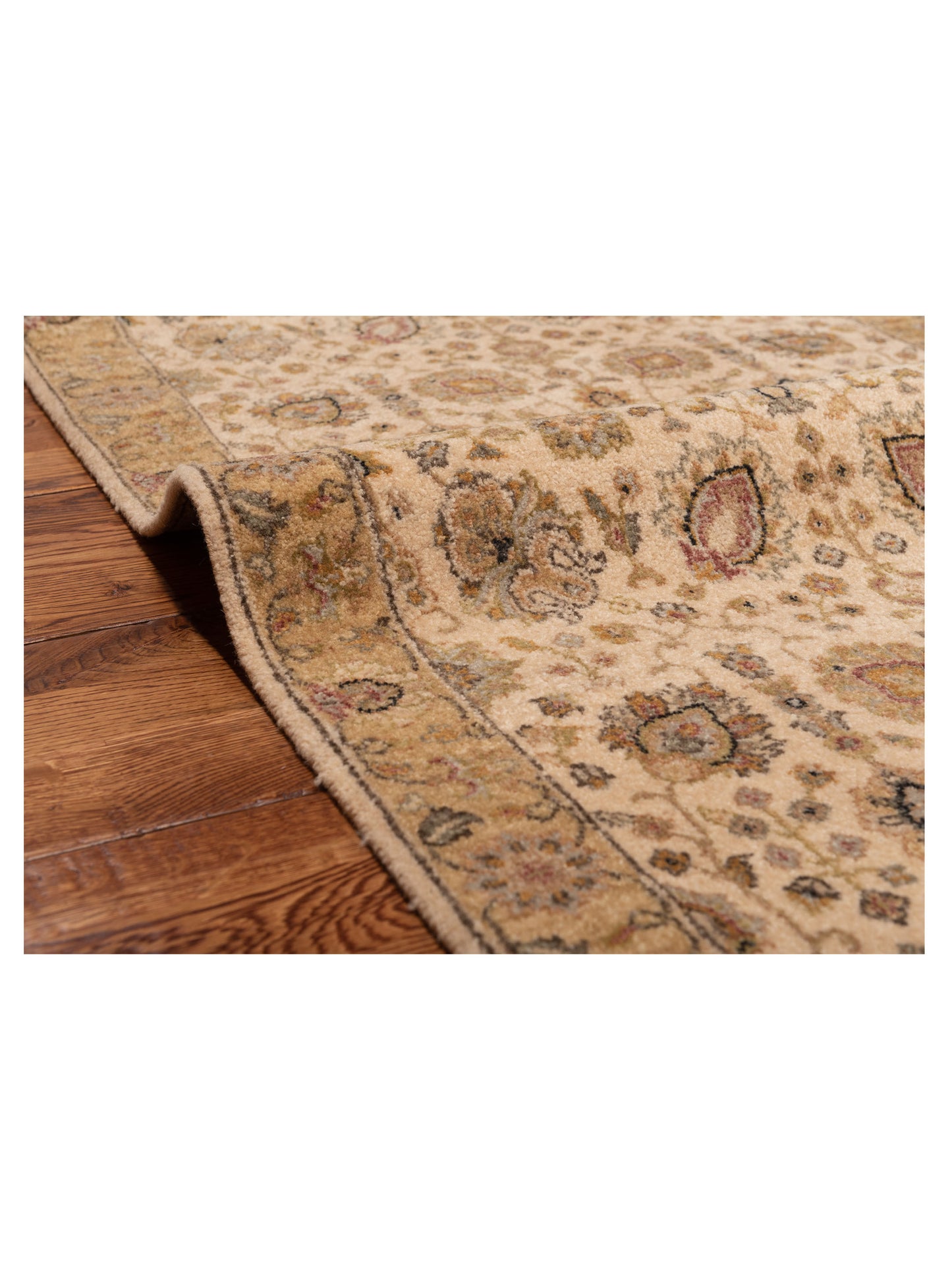 Haji Jalili 147843 Ivory Gold 2.6x16.11 Hand Knotted Rug