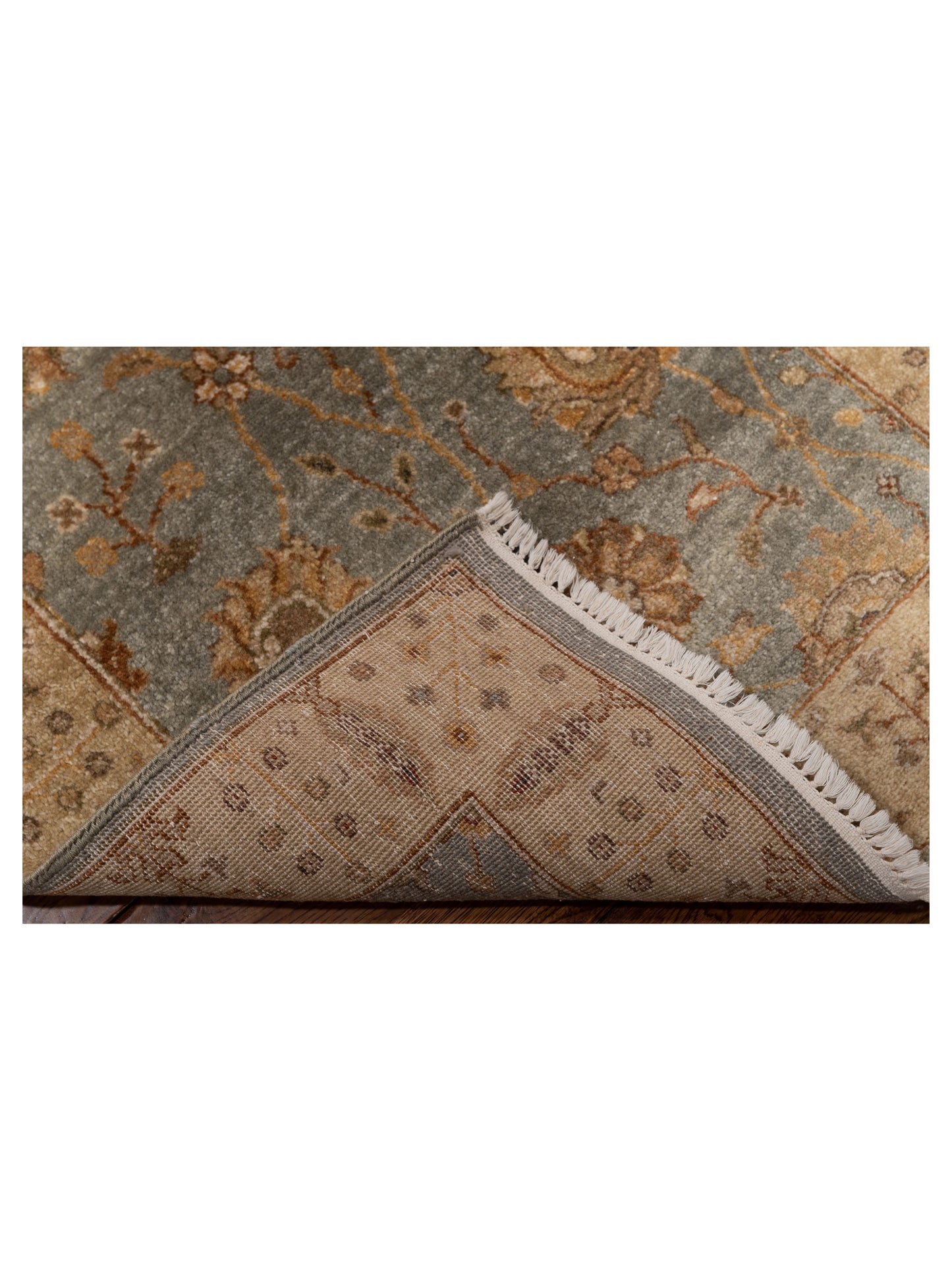 Ghazani 147847 Blue Ivory 2.6x10.2 Hand Knotted Rug