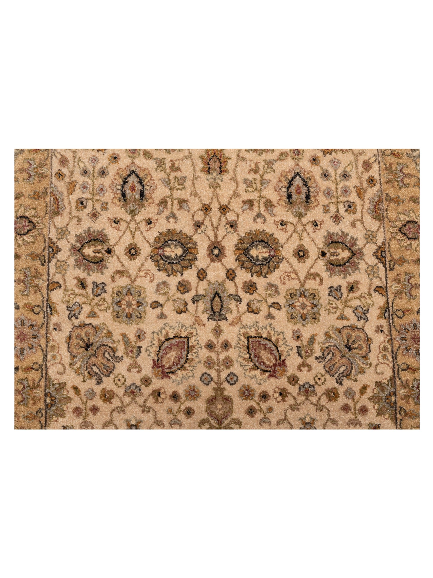Haji Jalili 147849 Ivory Gold 2.6x16.11 Hand Knotted Rug