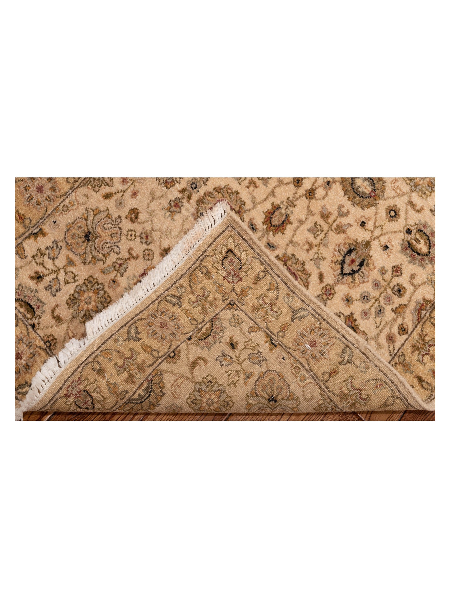 Haji Jalili 147849 Ivory Gold 2.6x16.11 Hand Knotted Rug