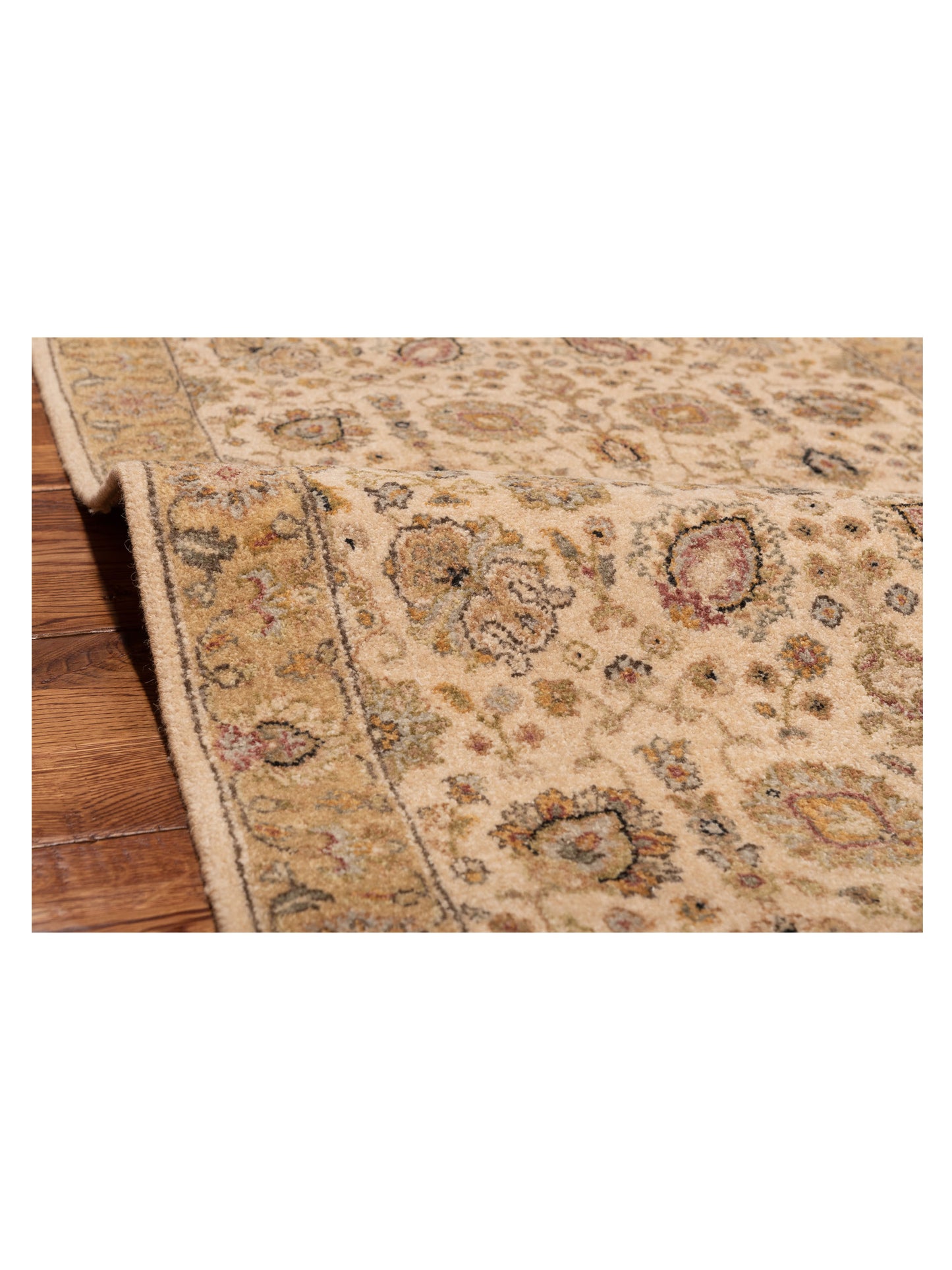 Haji Jalili 147849 Ivory Gold 2.6x16.11 Hand Knotted Rug