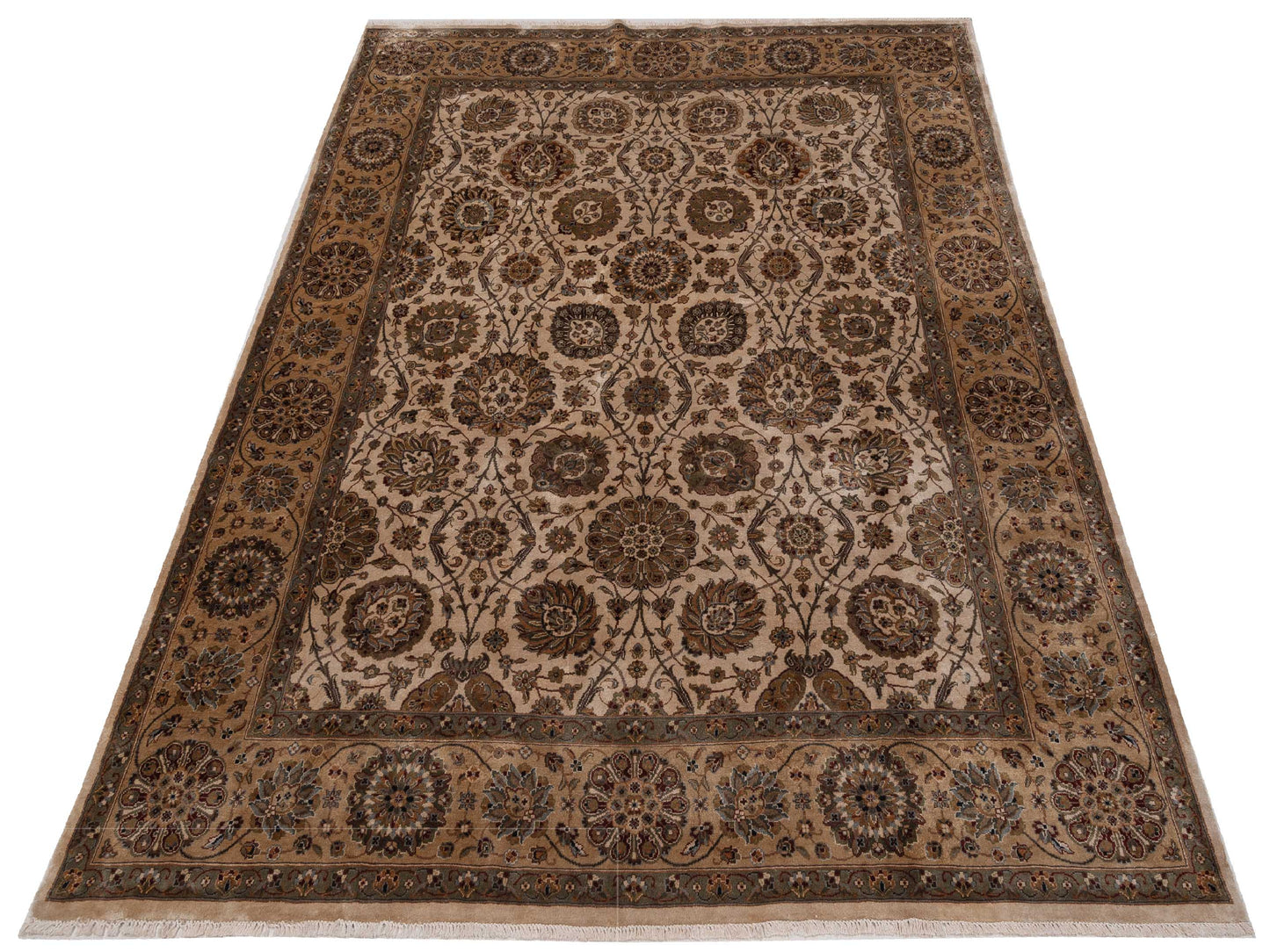 Imperial 147851 Ivory Gold 7.11x10 Hand Knotted Rug