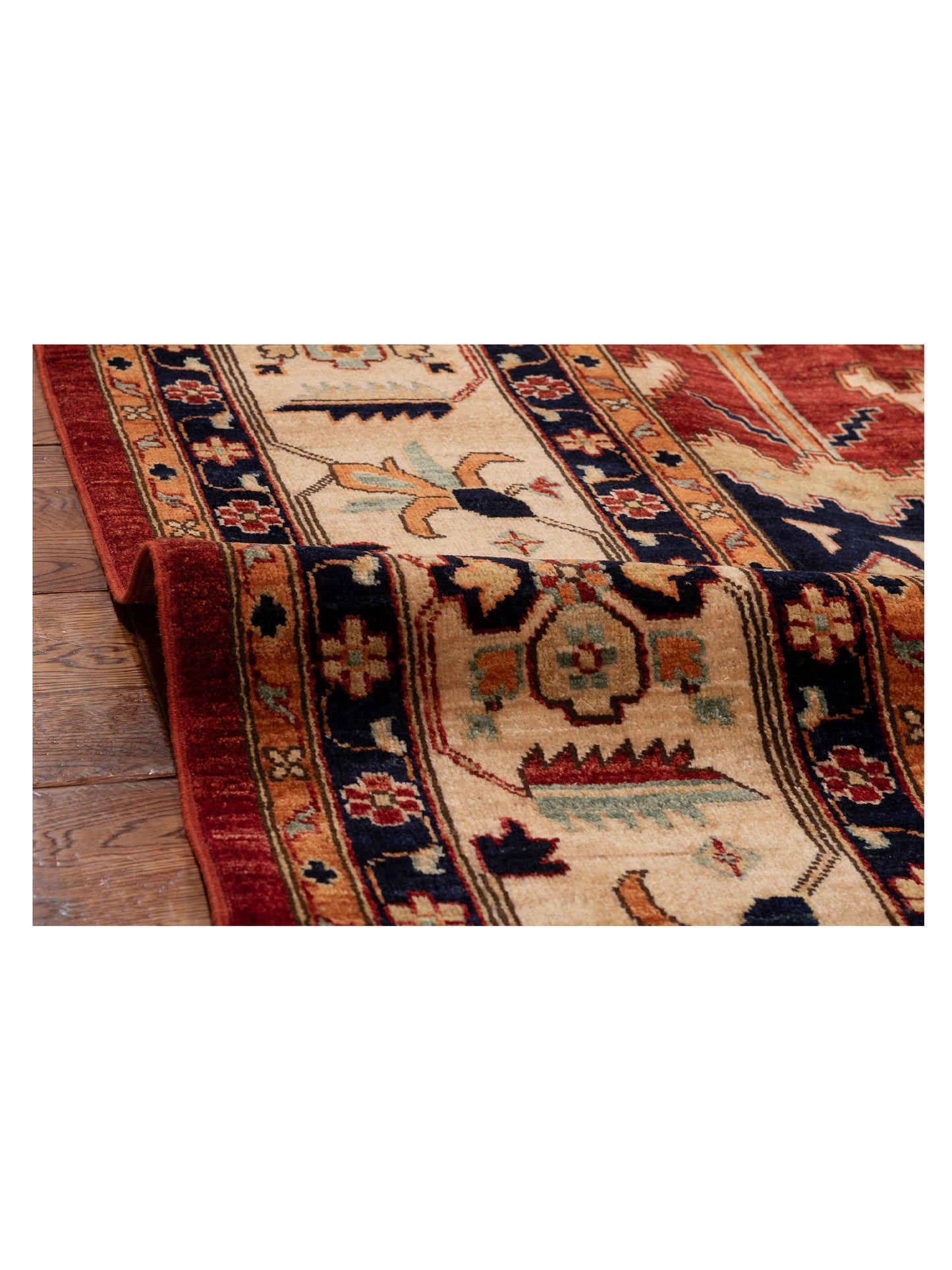 Laila 147854 Red Ivory 8.10x11.9 Hand Knotted Rug
