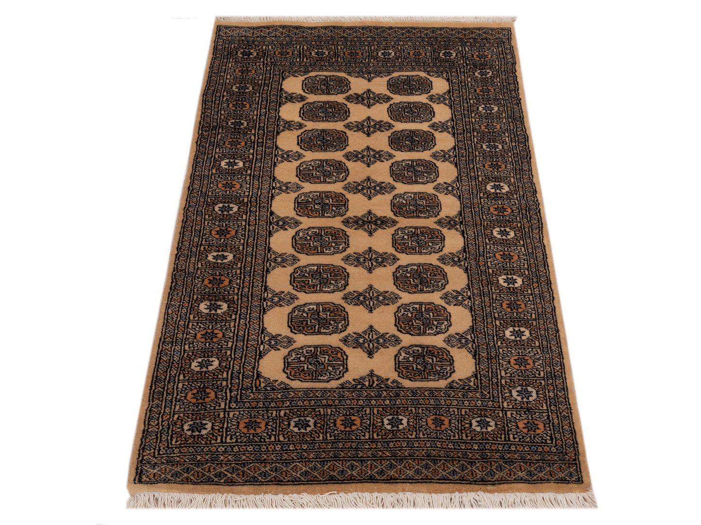 Bokhara 147861 Beige Beige 3.1x5 Hand Knotted Rug
