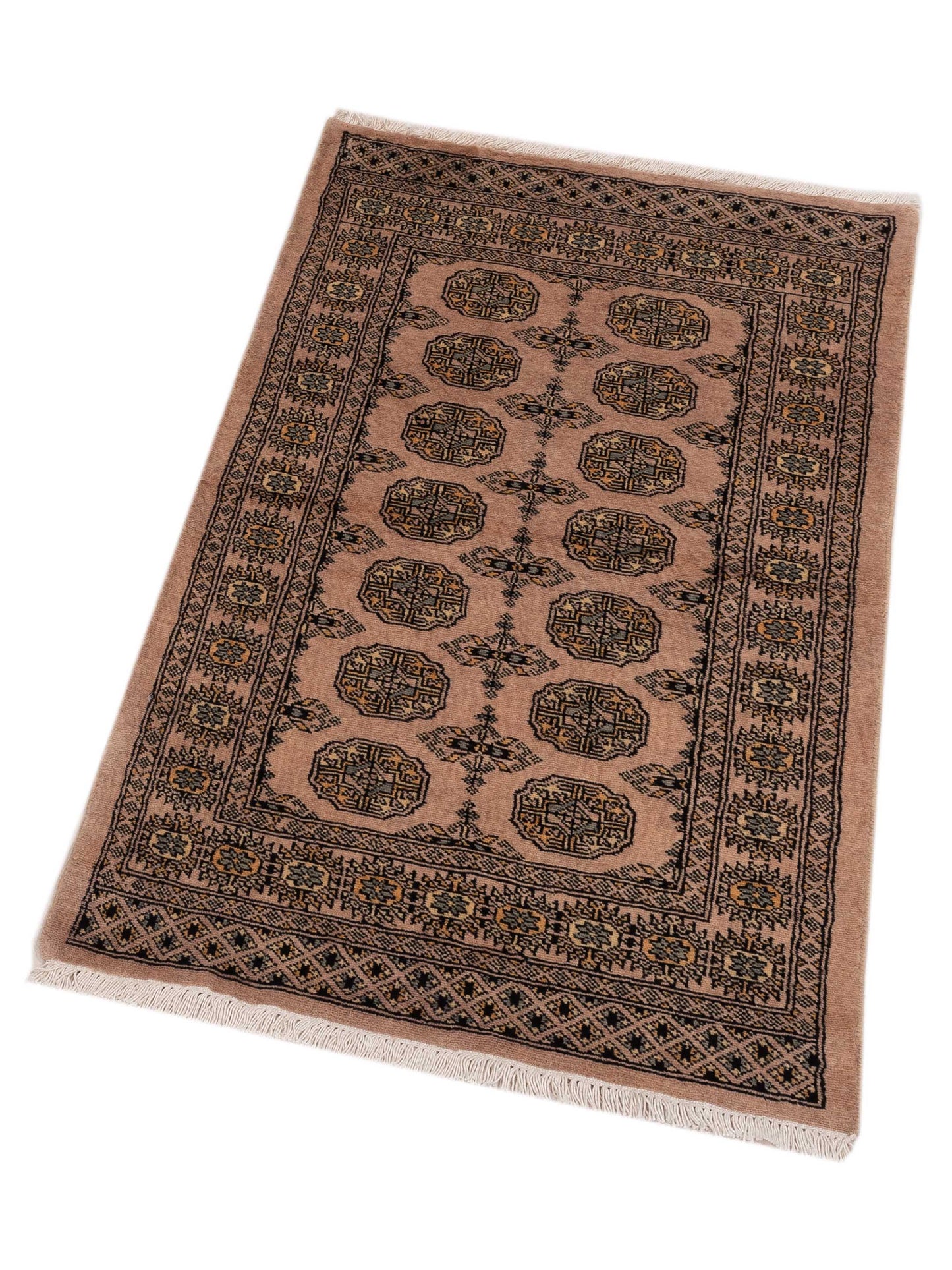 Bokhara 147867 Beige Beige 3x5 Hand Knotted Rug