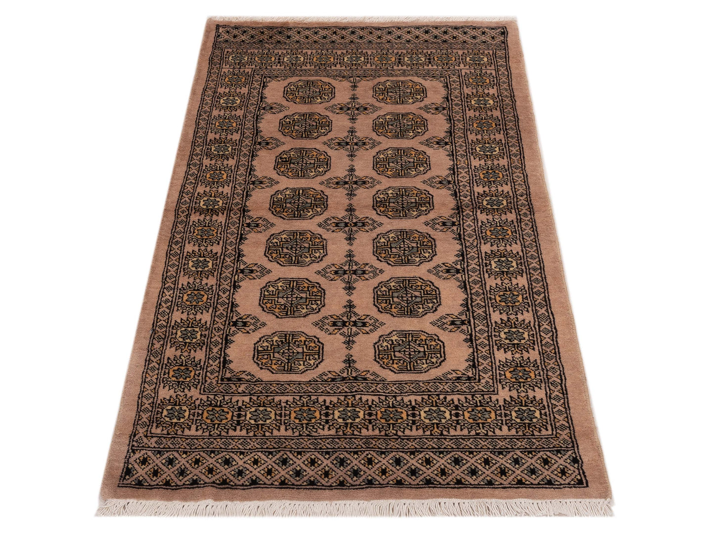 Bokhara 147867 Beige Beige 3x5 Hand Knotted Rug