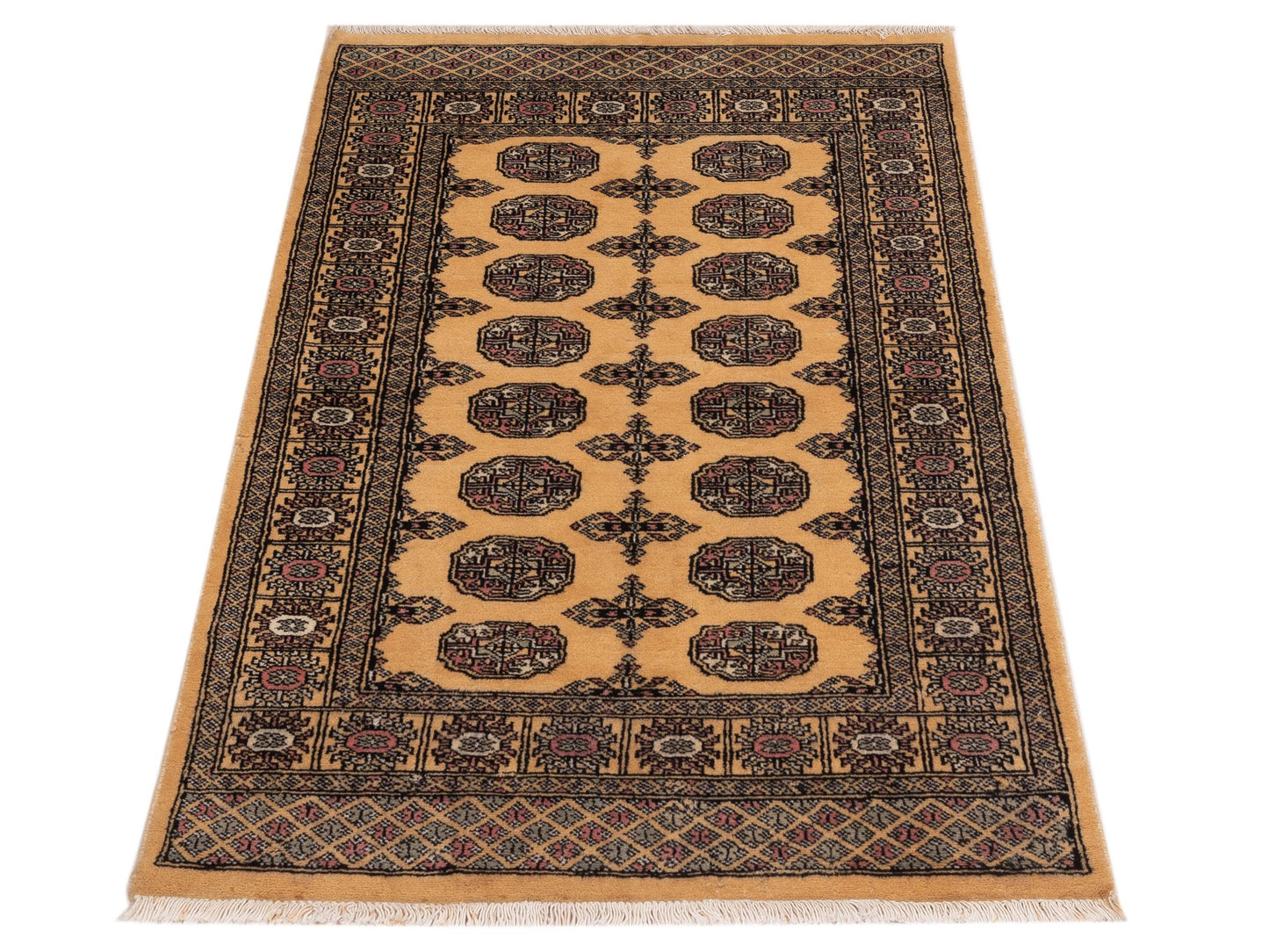 Bokhara 147873 Beige Gray 3.2x4.9 Hand Knotted Rug