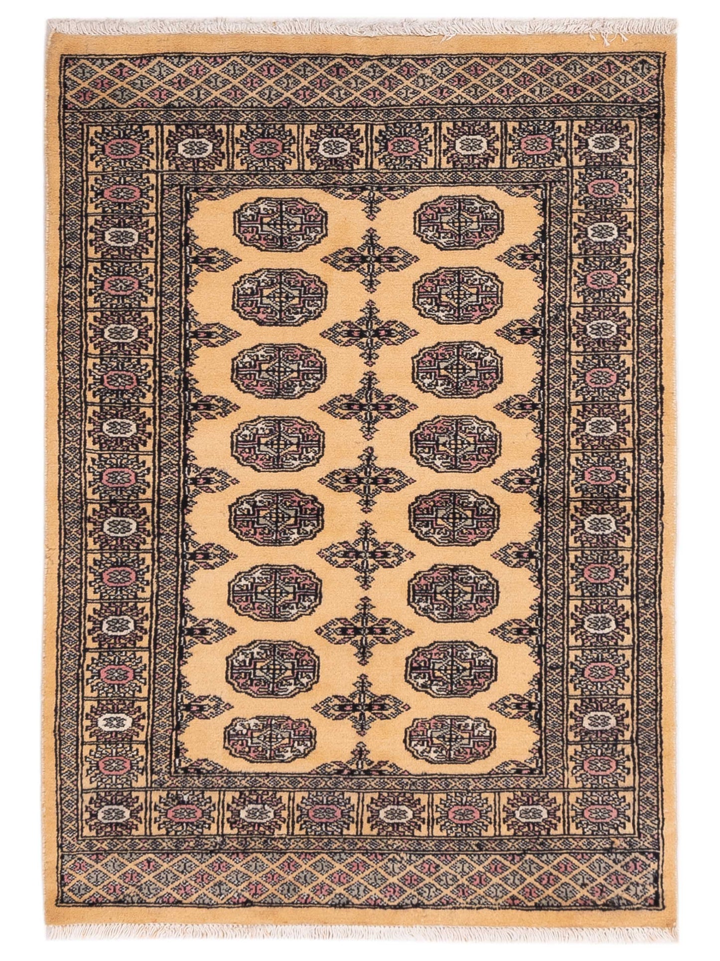 Nomad Bokhara Beige Gray Traditional