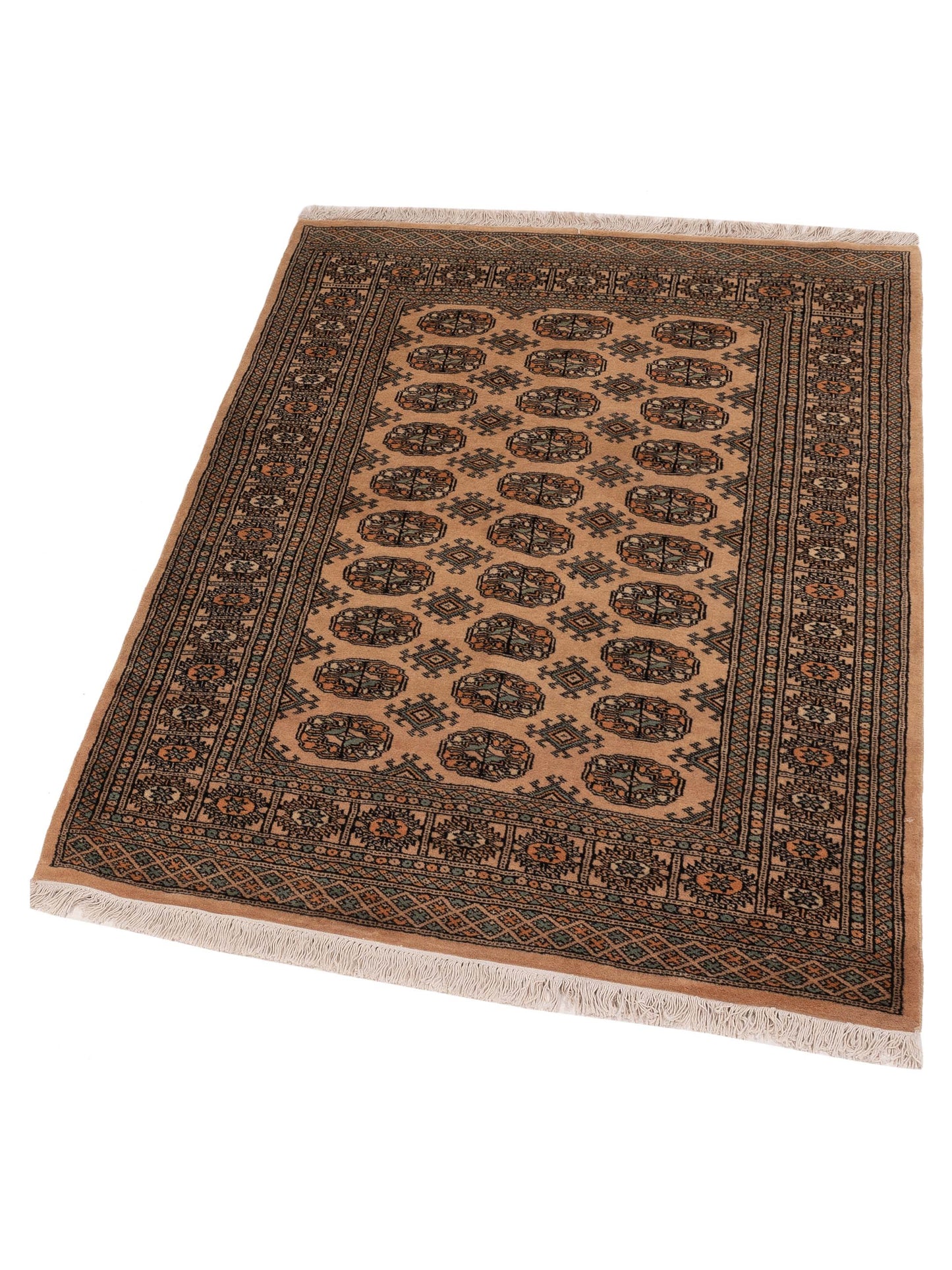 Bokhara 147885 Beige Beige 4.4x5.10 Hand Knotted Rug