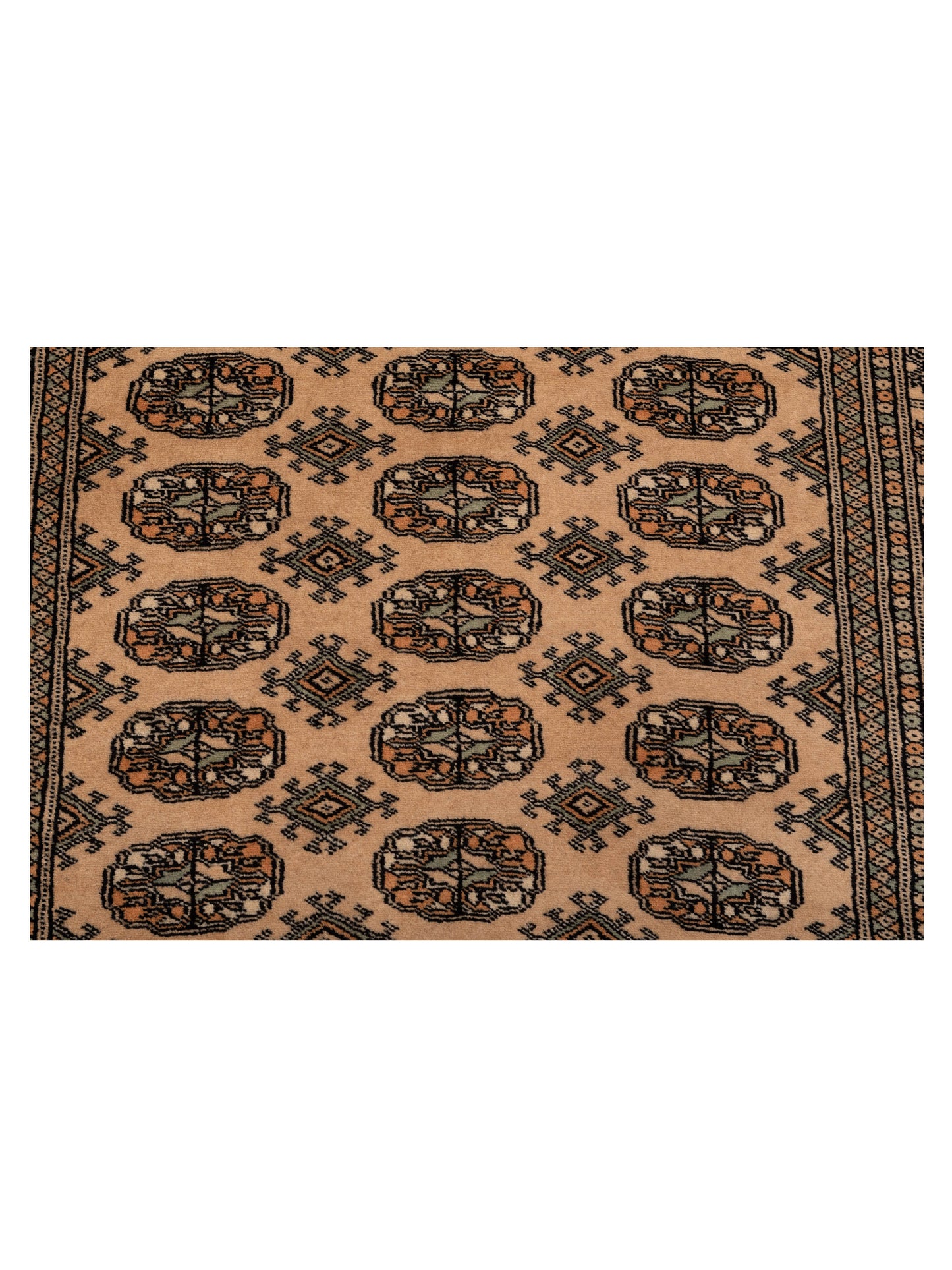 Bokhara 147885 Beige Beige 4.4x5.10 Hand Knotted Rug