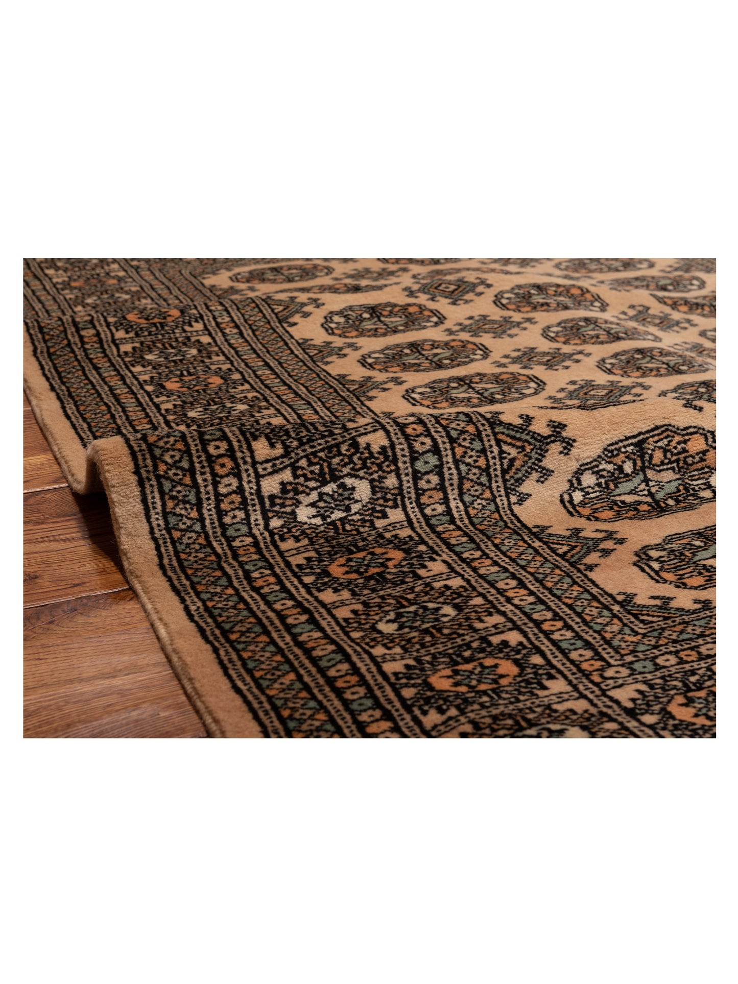Bokhara 147885 Beige Beige 4.4x5.10 Hand Knotted Rug