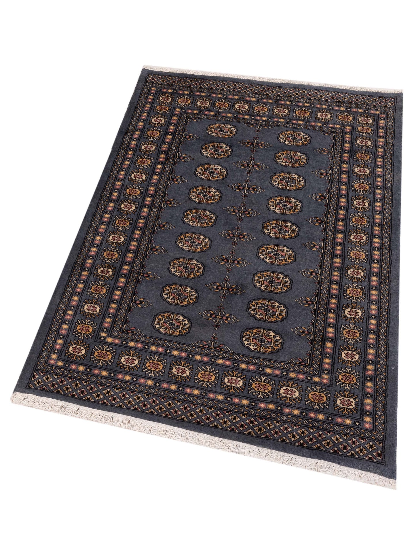 Bokhara 147893 Blue 4.1x6 Hand Knotted Rug