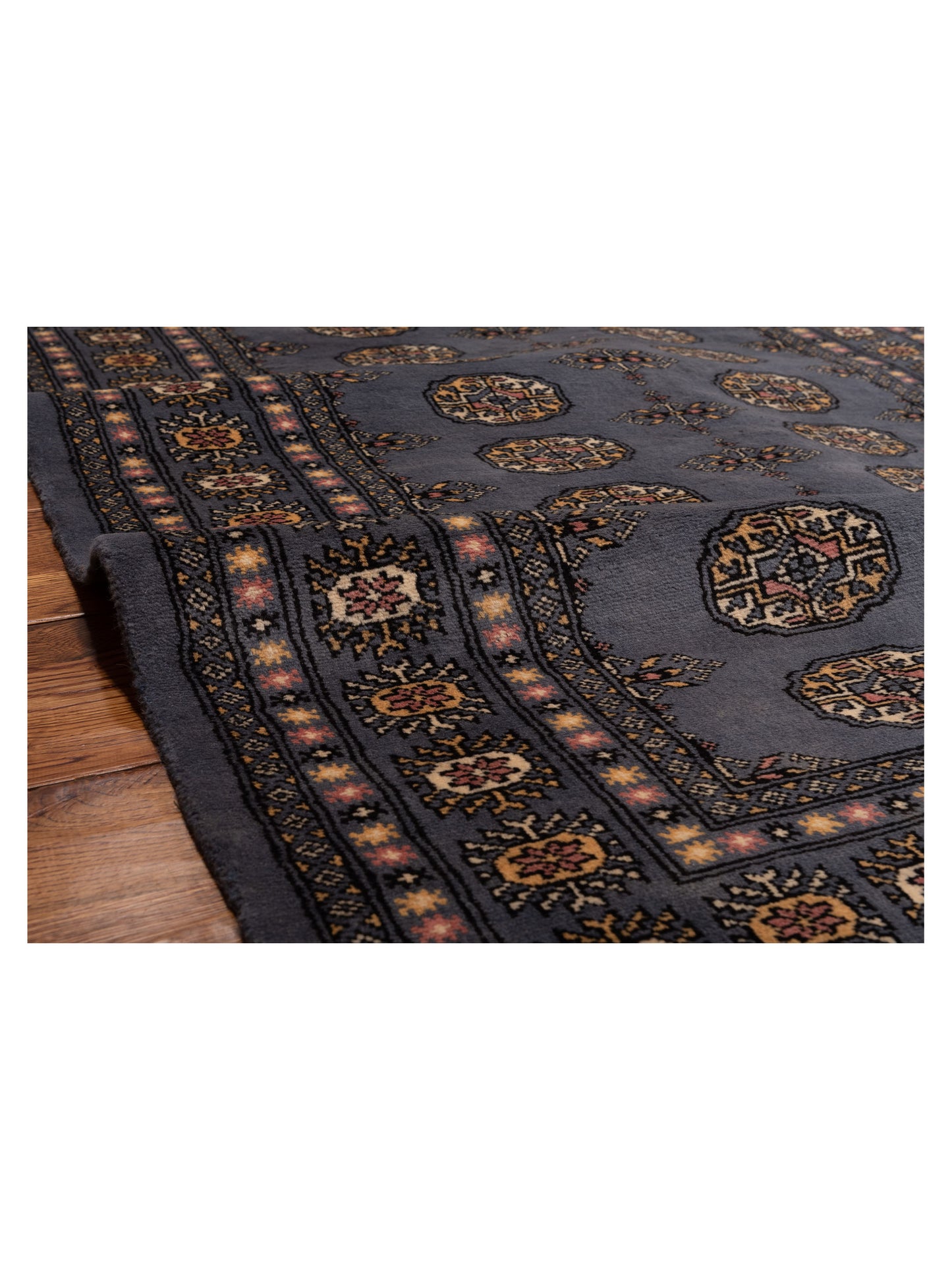 Bokhara 147895 Blue 4.1x5.10 Hand Knotted Rug