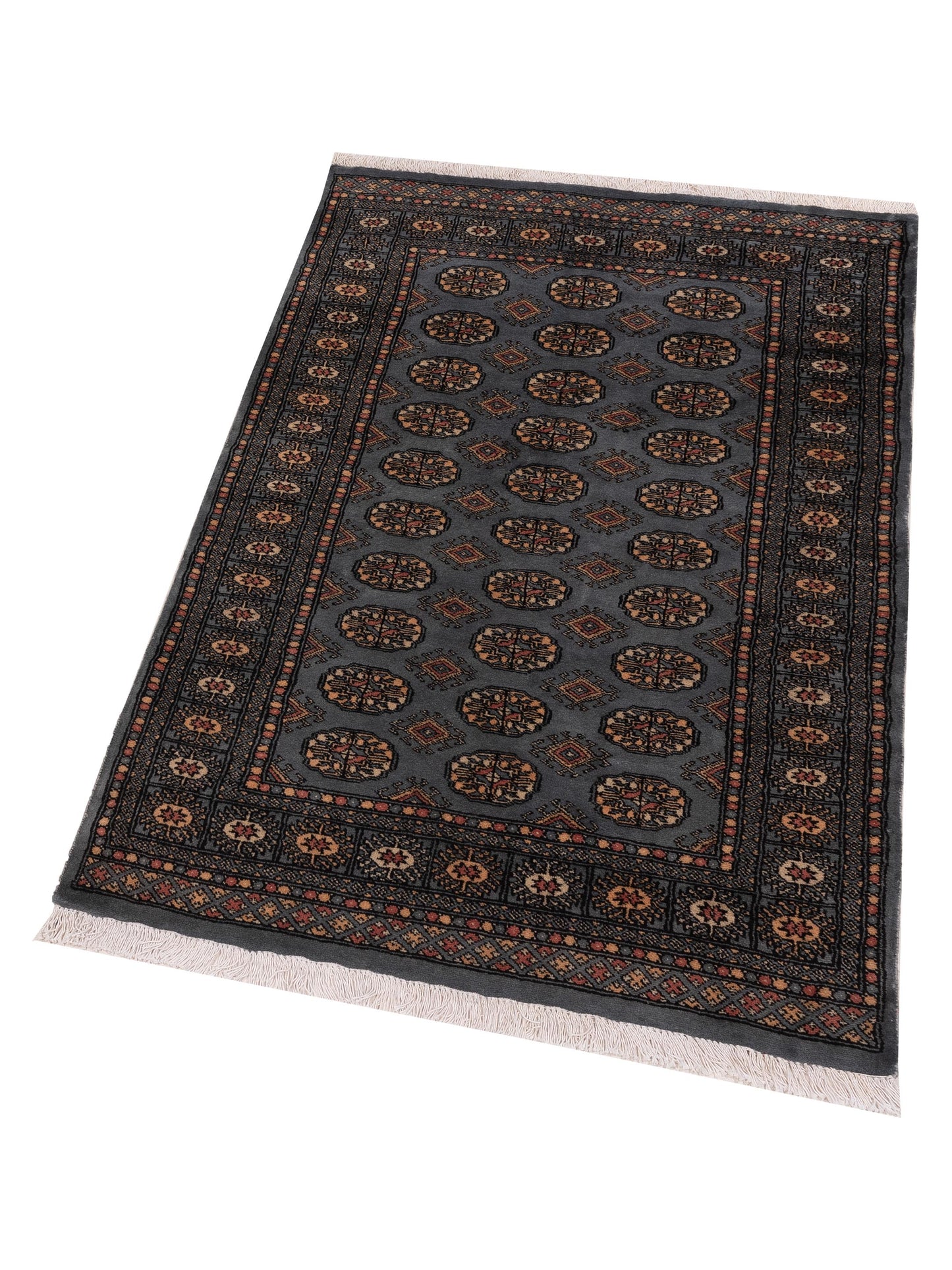 Bokhara 147899 Blue 4.1x6.1 Hand Knotted Rug