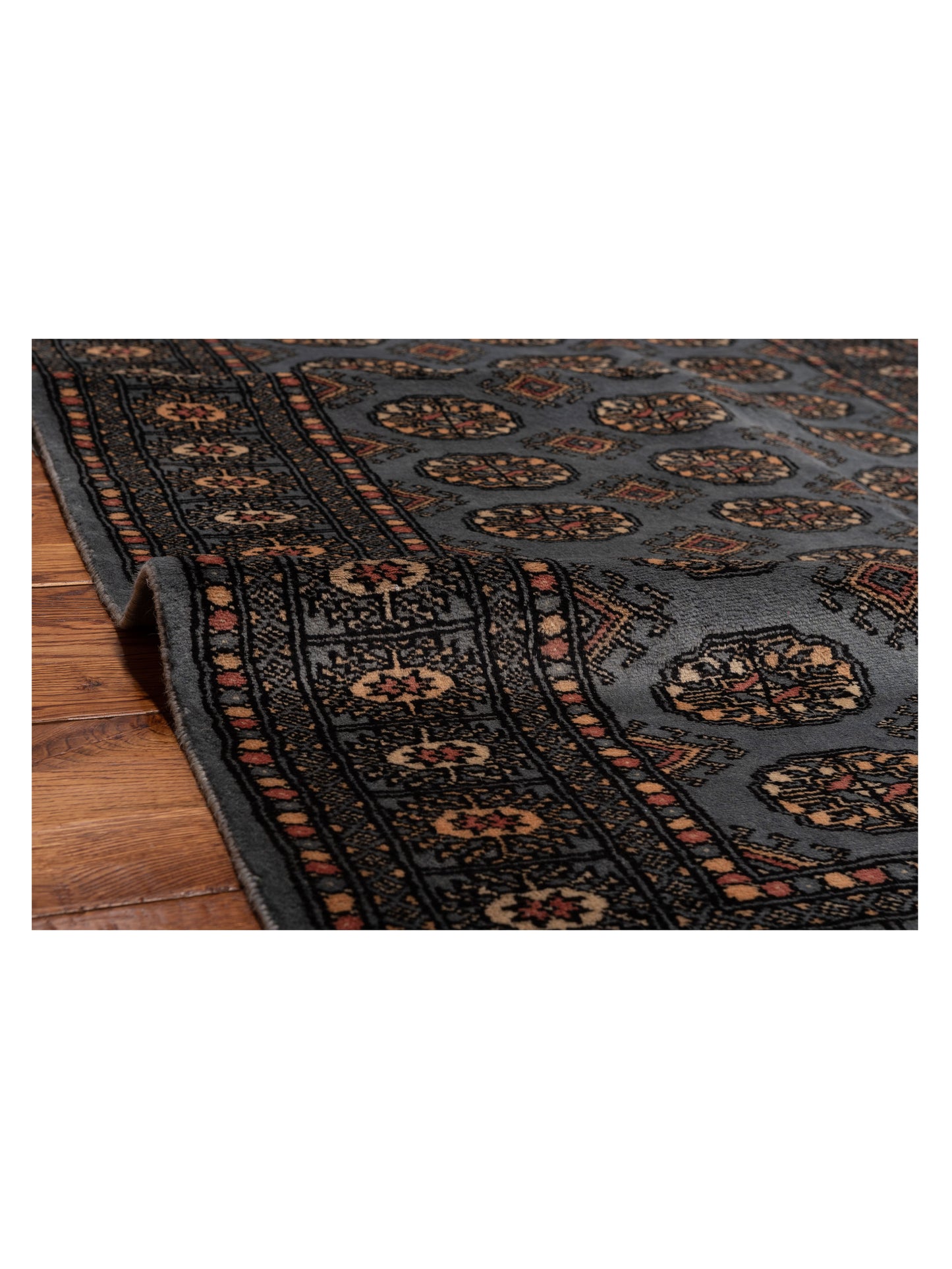 Bokhara 147899 Blue 4.1x6.1 Hand Knotted Rug