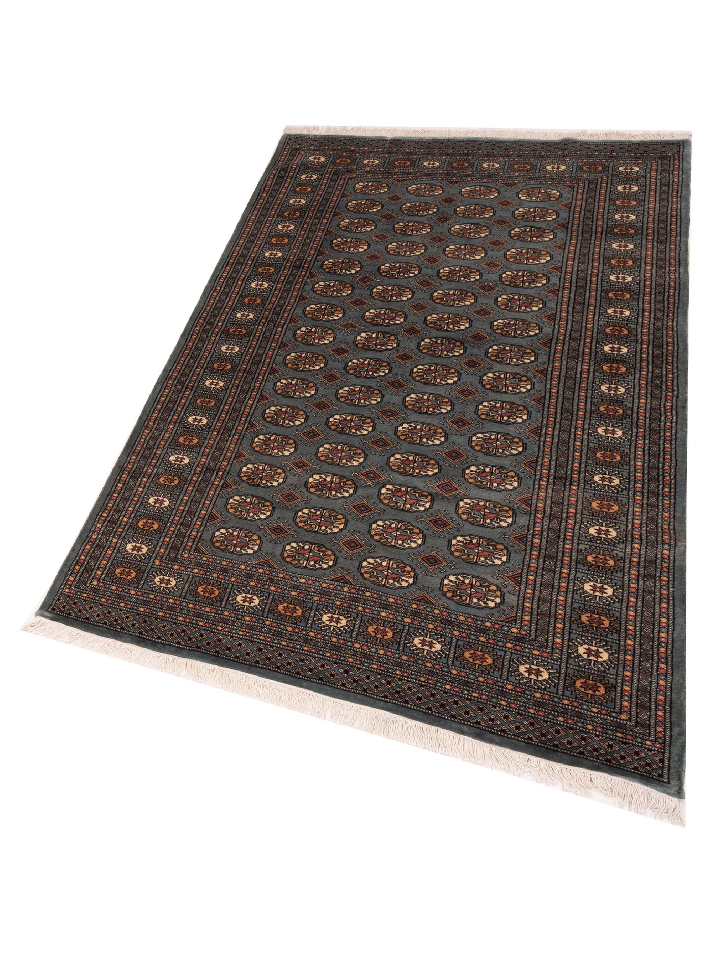 Bokhara 147903 Blue Blue 5x8.2 Hand Knotted Rug