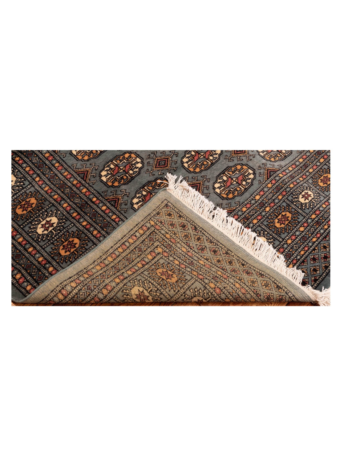 Bokhara 147903 Blue Blue 5x8.2 Hand Knotted Rug