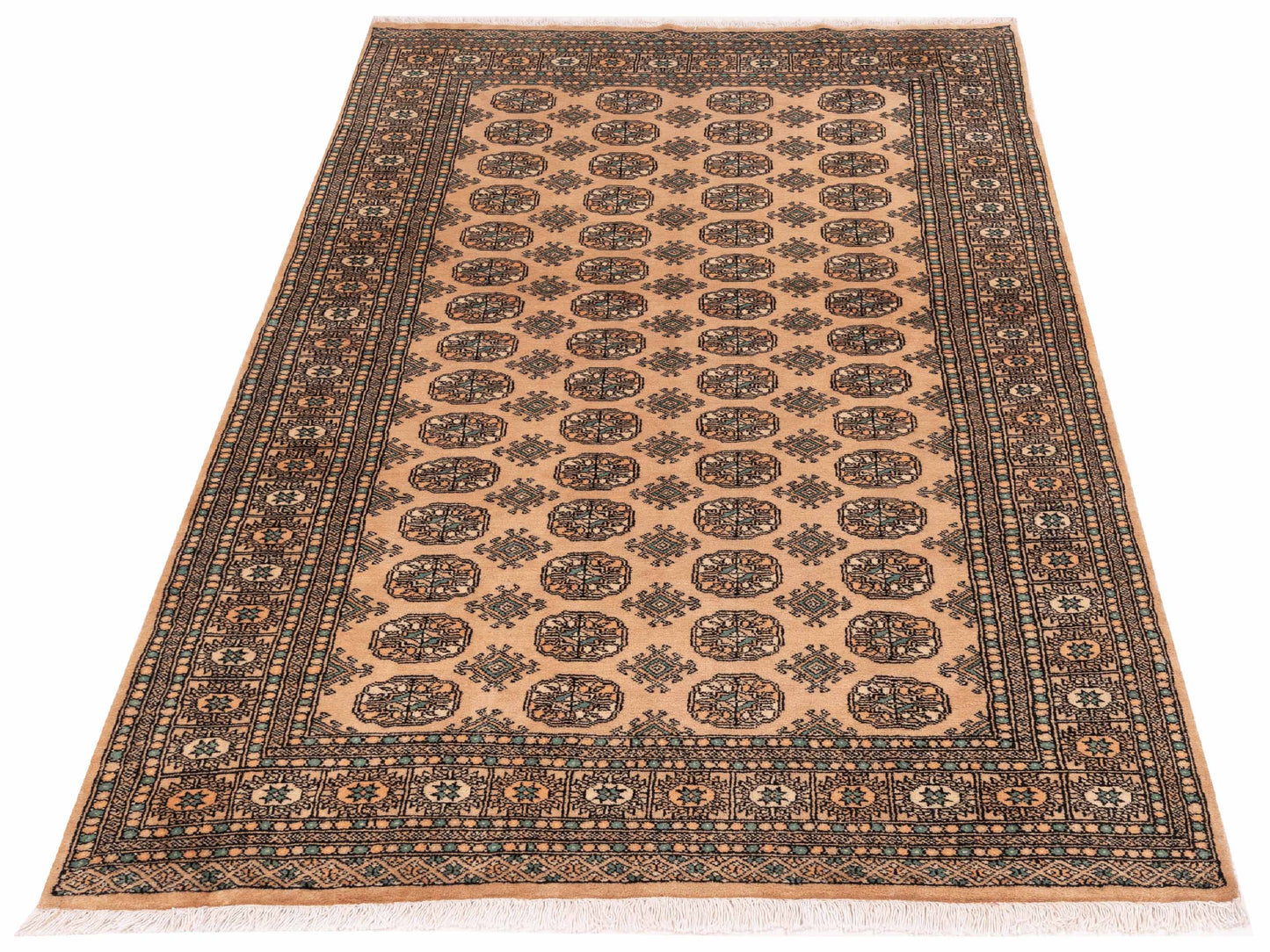 Bokhara 147907 Beige Beige 5.x8.3 Hand Knotted Rug