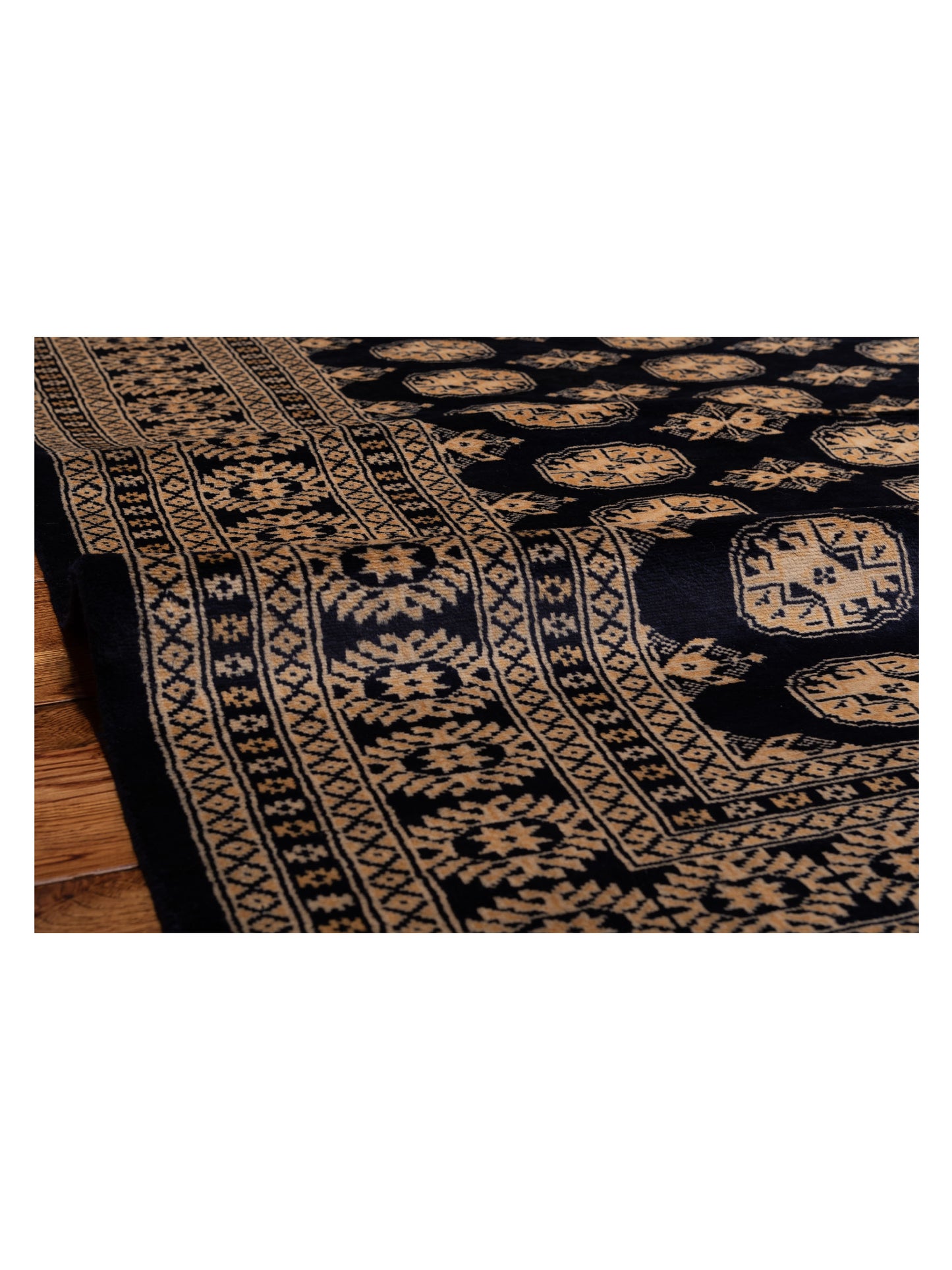 Bokhara 147925 Black Black 8.2x10.1 Hand Knotted Rug