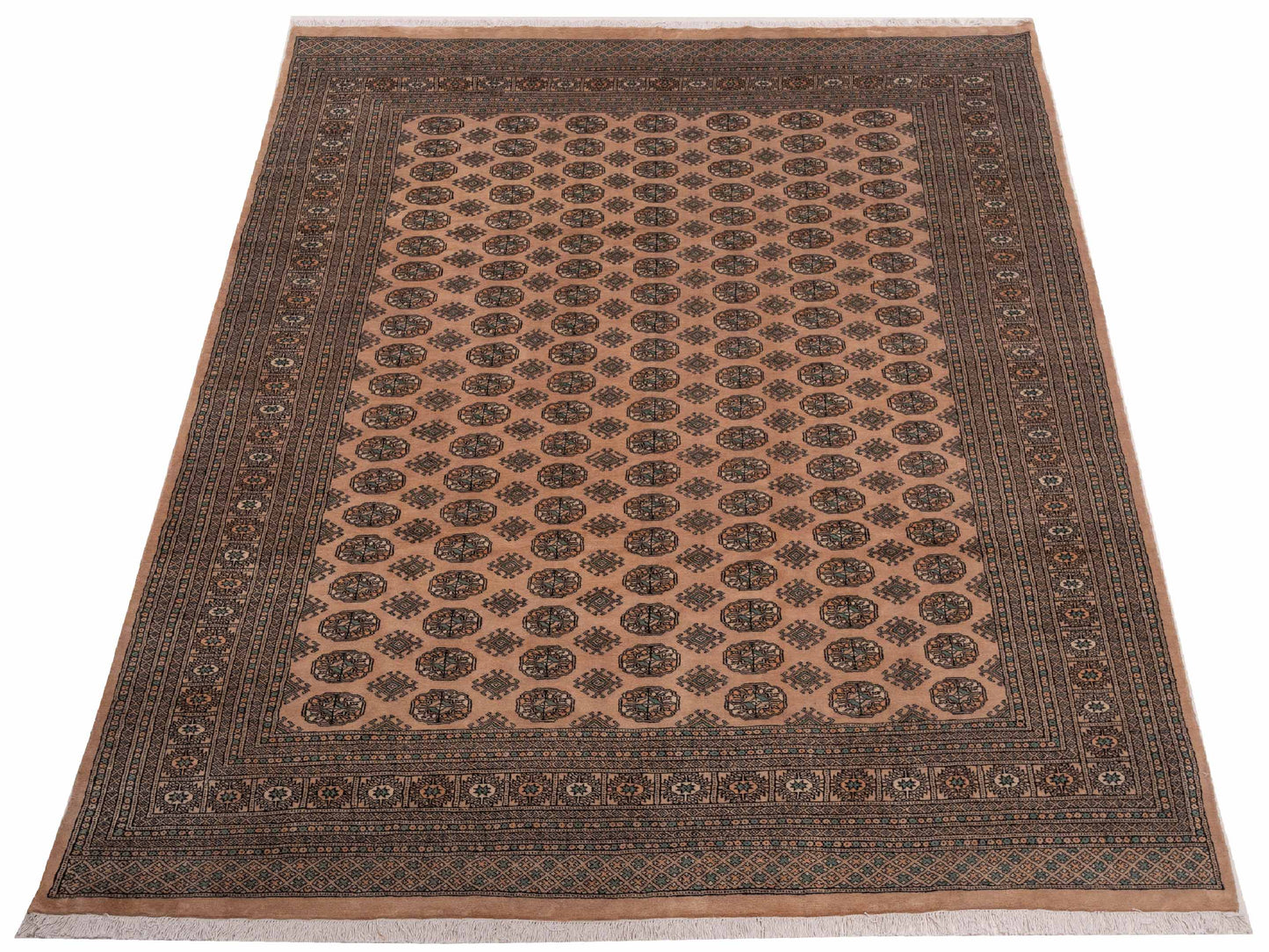 Bokhara 147944 Beige Gray 9.1x12.1 Hand Knotted Rug