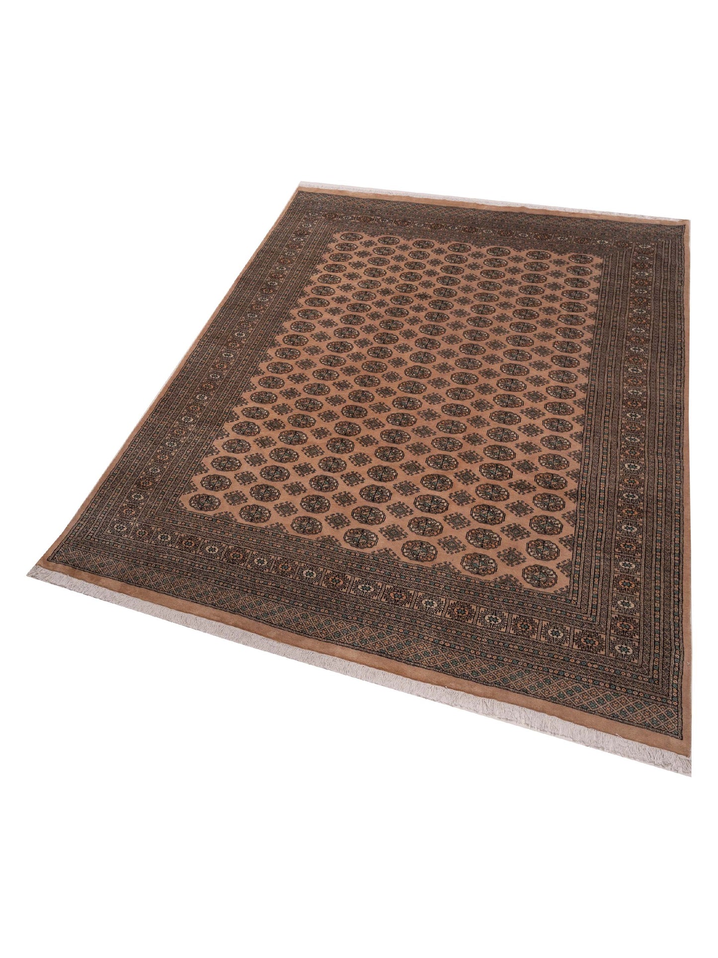 Bokhara 147944 Beige Gray 9.1x12.1 Hand Knotted Rug
