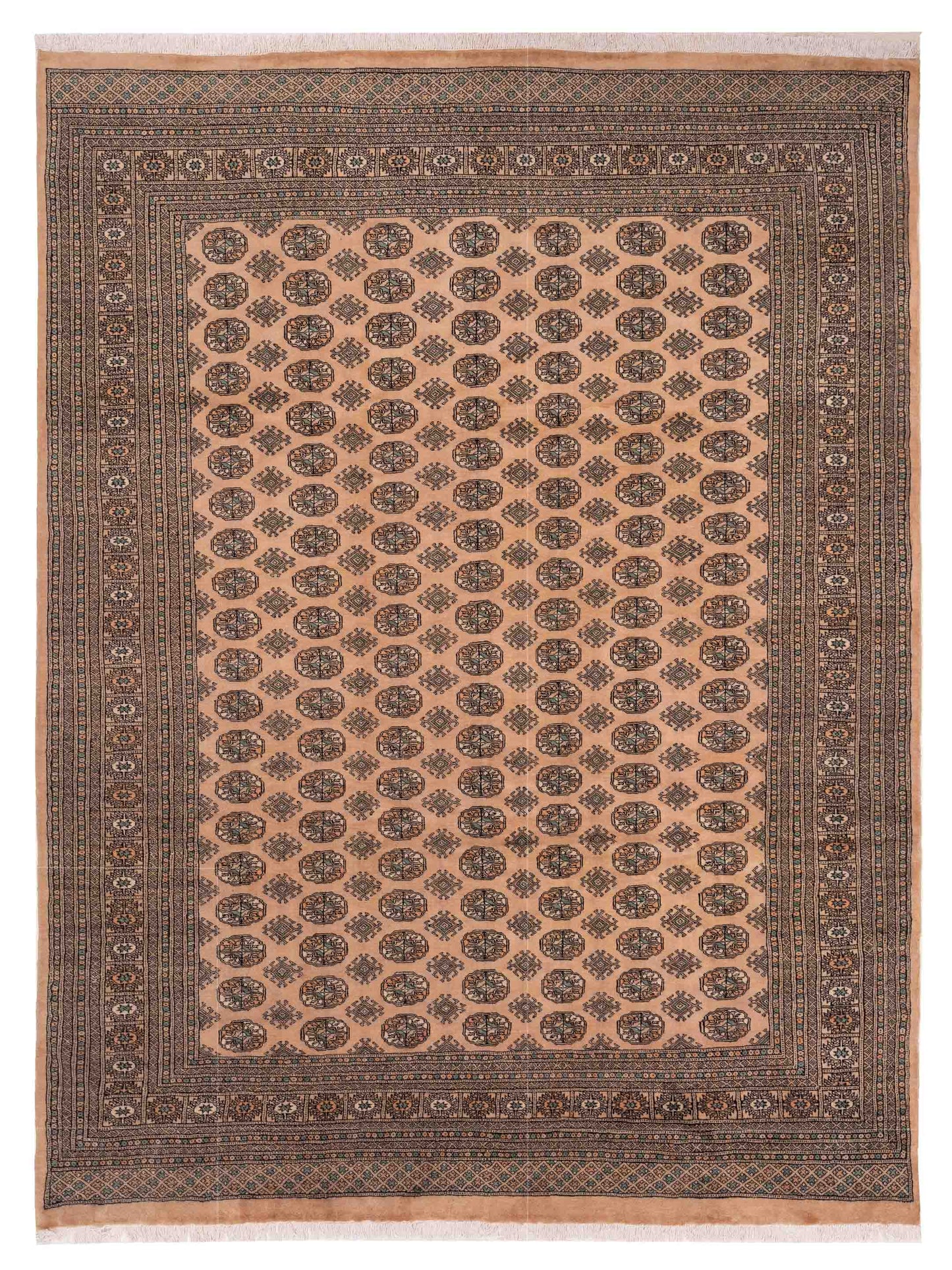 Nomad Bokhara Beige Gray Traditional