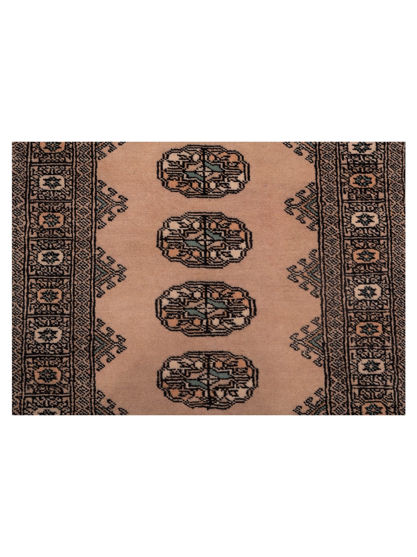 Bokhara 147967 Beige Beige 2.6x10.1 Hand Knotted Rug