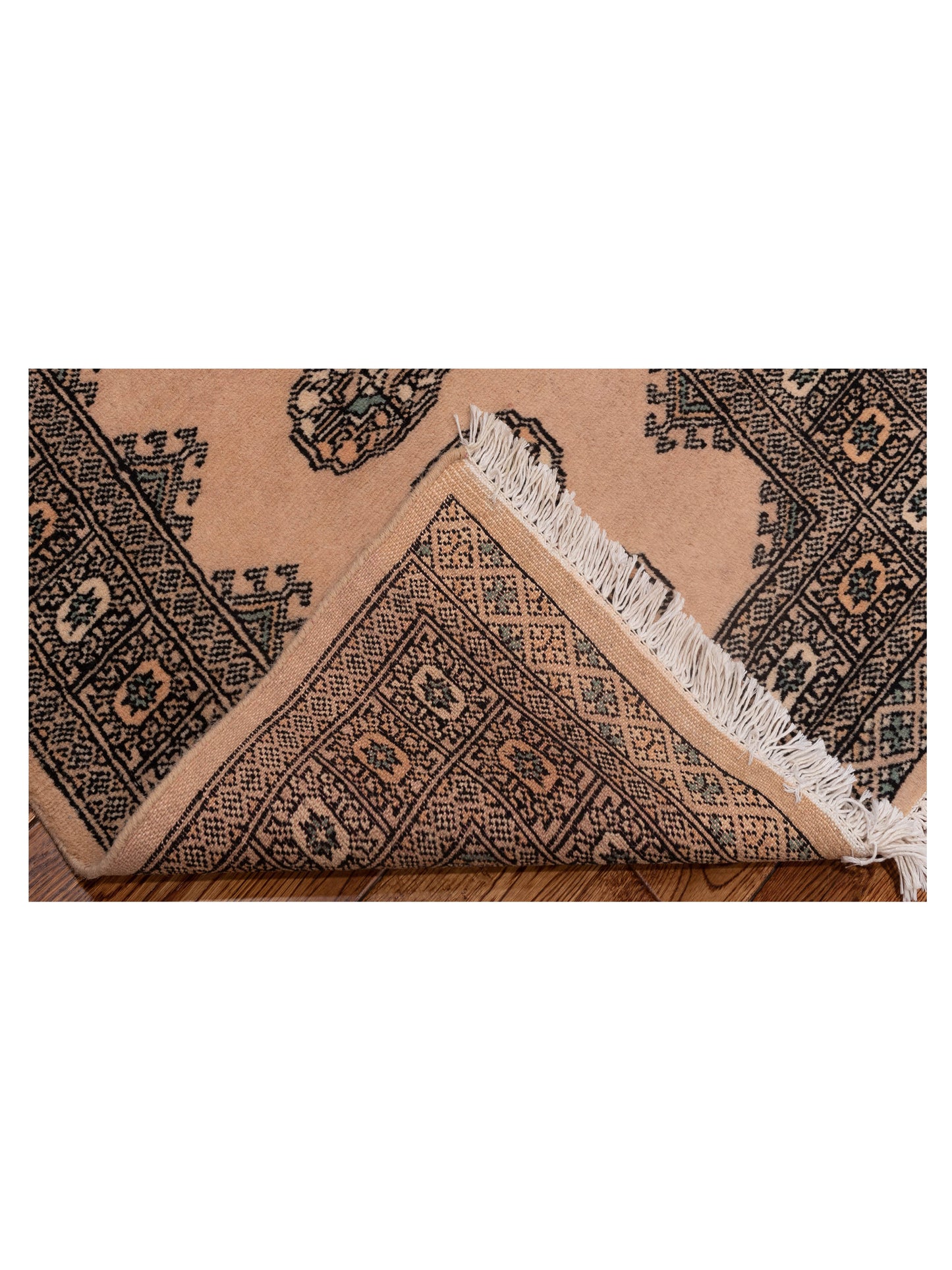 Bokhara 147967 Beige Beige 2.6x10.1 Hand Knotted Rug