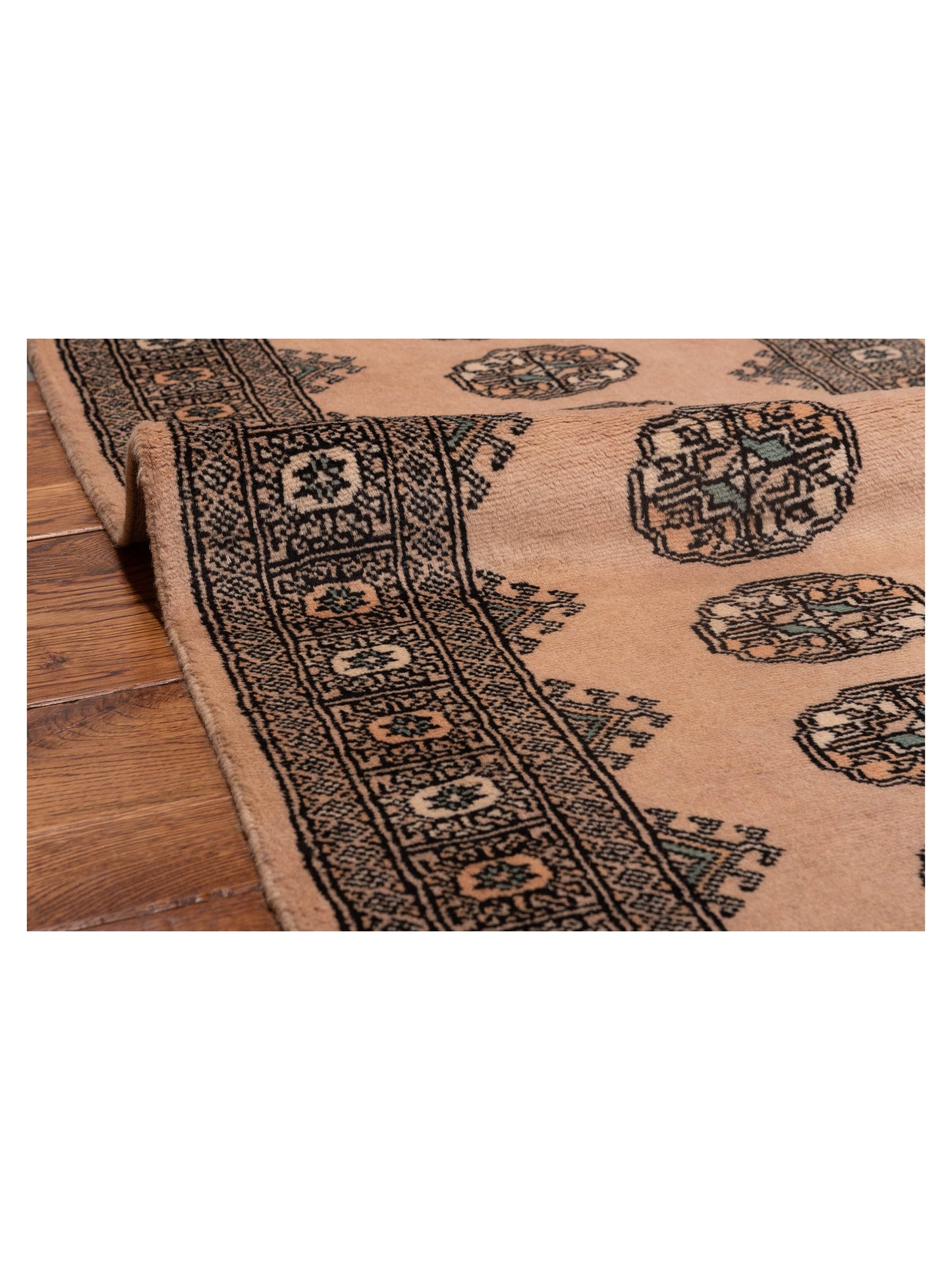 Bokhara 147967 Beige Beige 2.6x10.1 Hand Knotted Rug