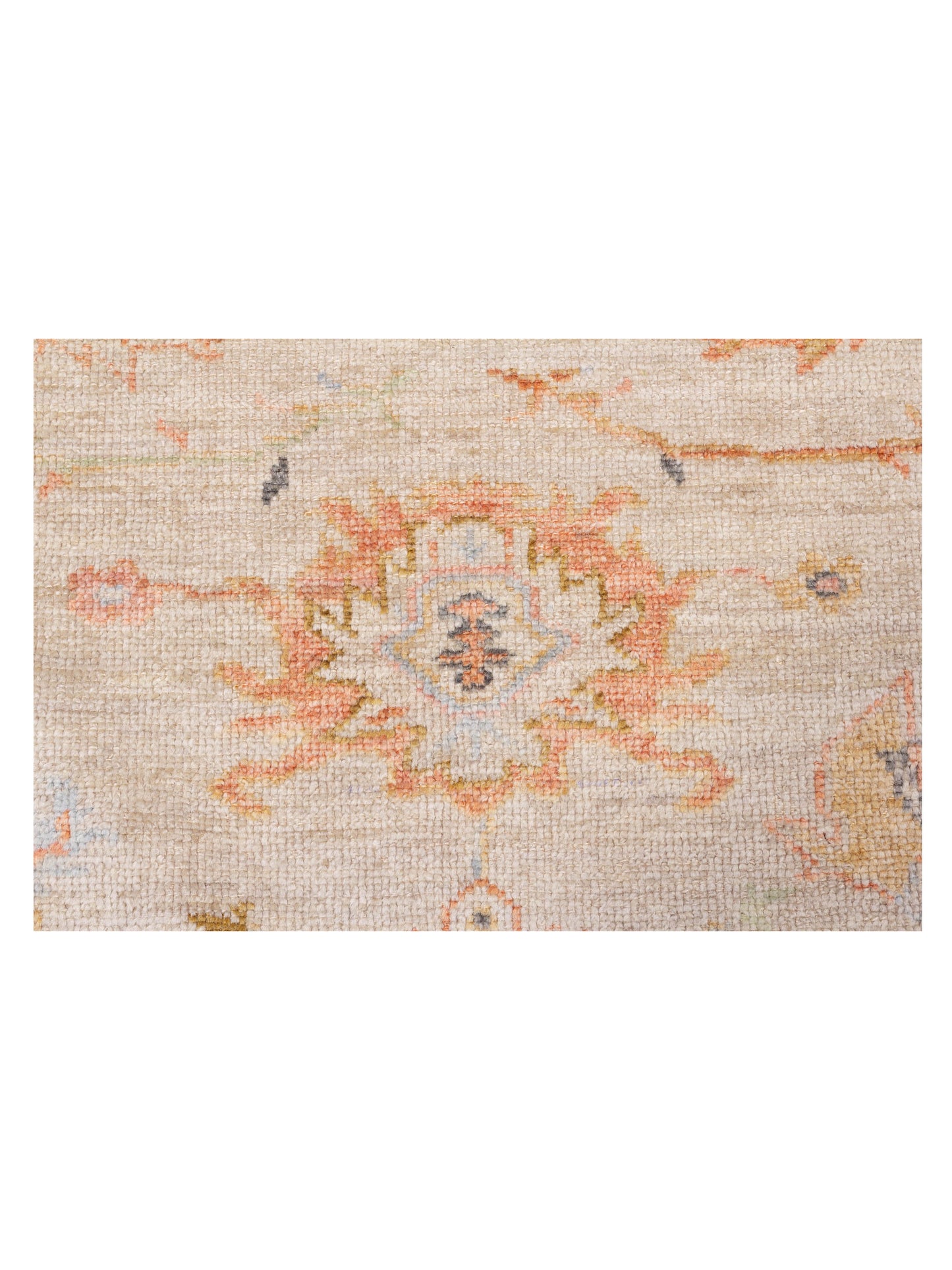 Angora Oushak 148006 Ivory Silver 8x10 Hand Knotted Rug