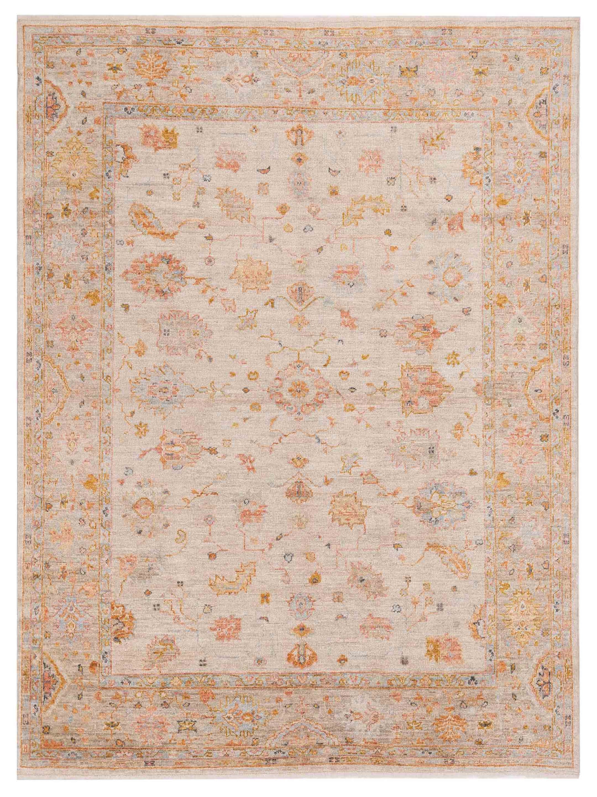 Anadol Angora Oushak  Ivory Silver Traditional