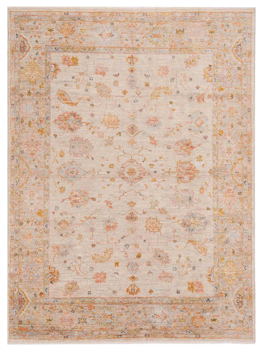 Anadol Angora Oushak  Ivory Silver Traditional